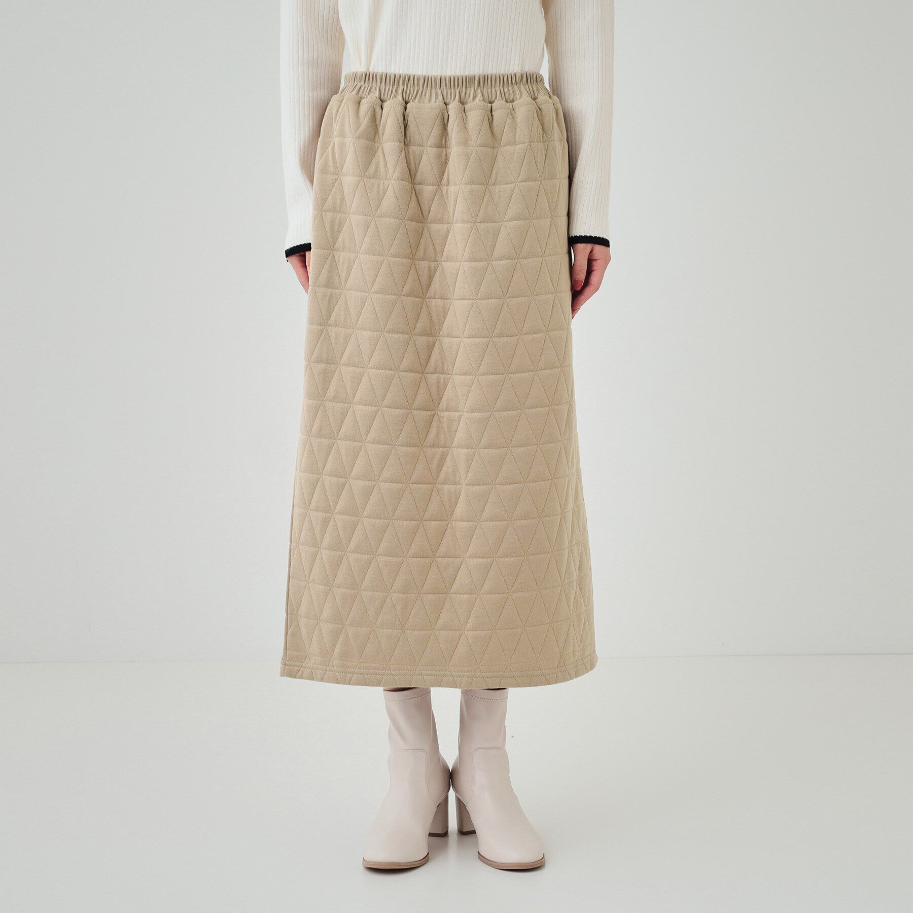 SHOO･LA･RUE「【セットアップ可】キルトナロースカート」|スカート|