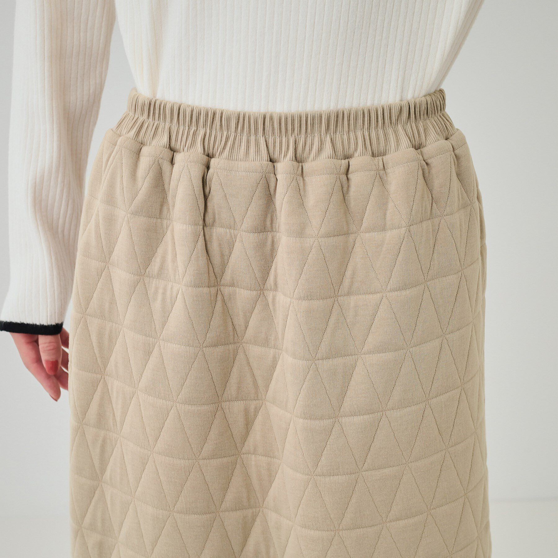 SHOO･LA･RUE「【セットアップ可】キルトナロースカート」|スカート|