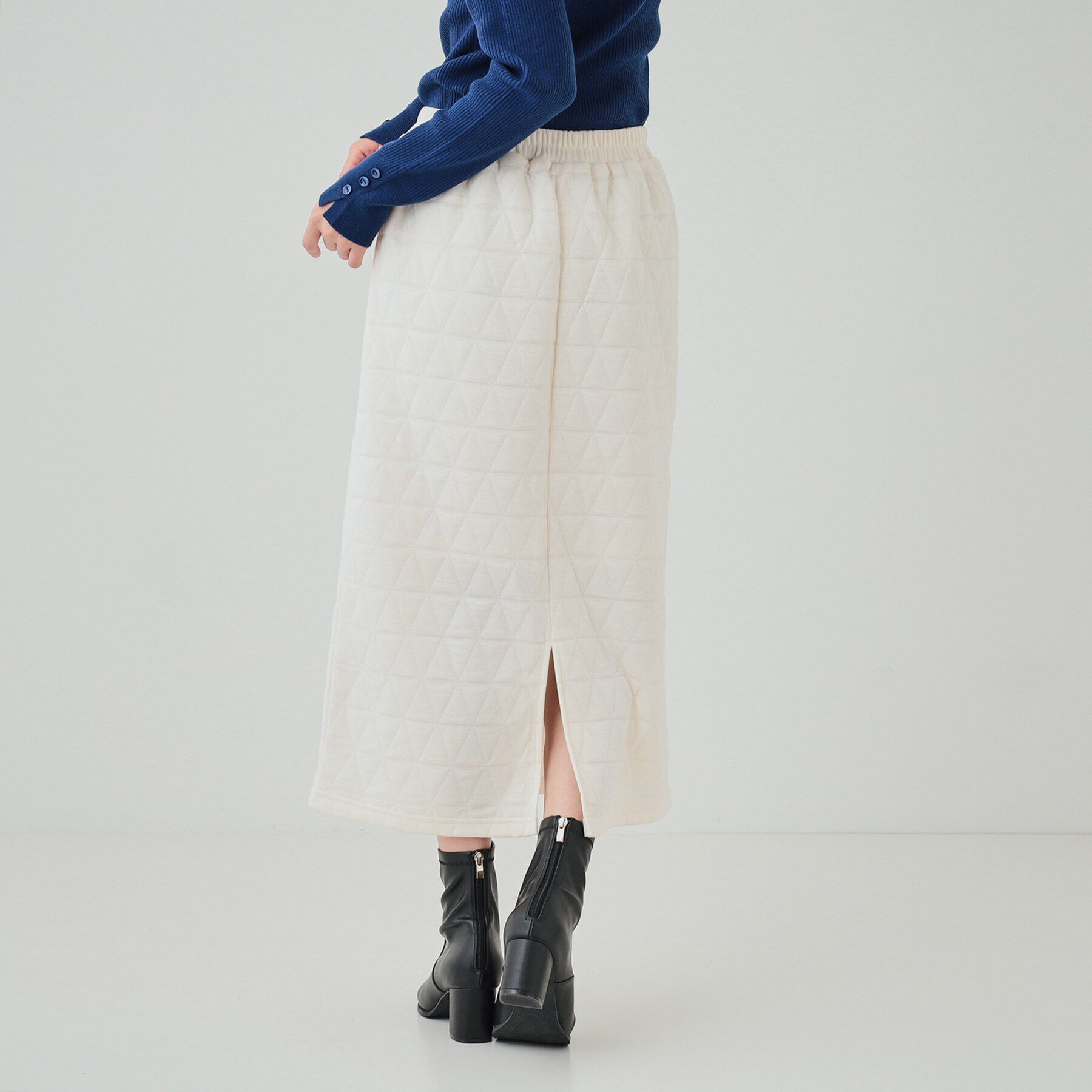 SHOO･LA･RUE「【セットアップ可】キルトナロースカート」|スカート|