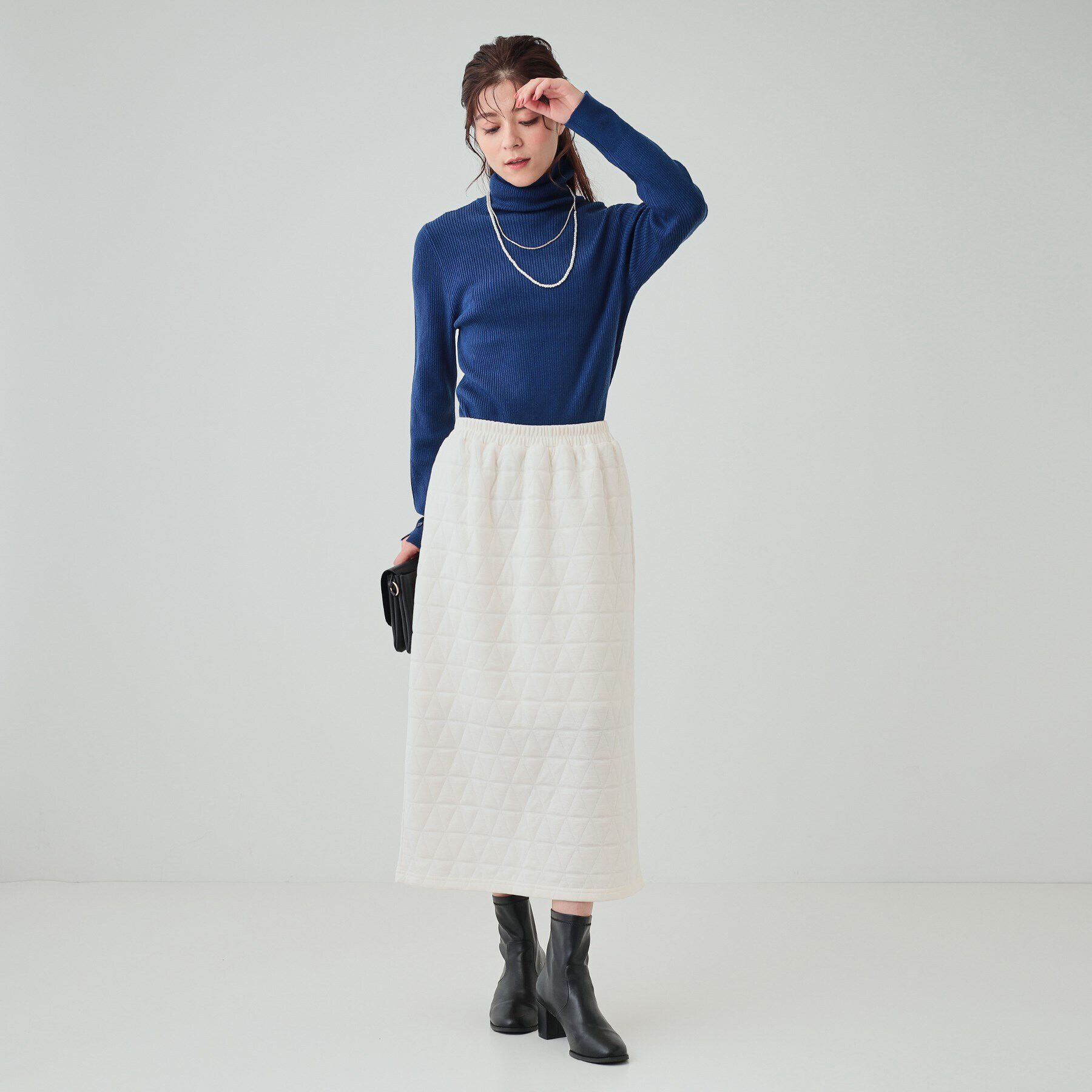 SHOO･LA･RUE「【セットアップ可】キルトナロースカート」|スカート|