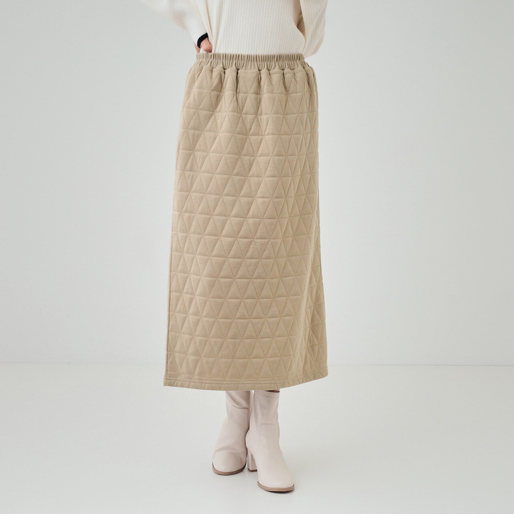 SHOO･LA･RUE「【セットアップ可】キルトナロースカート」|スカート|