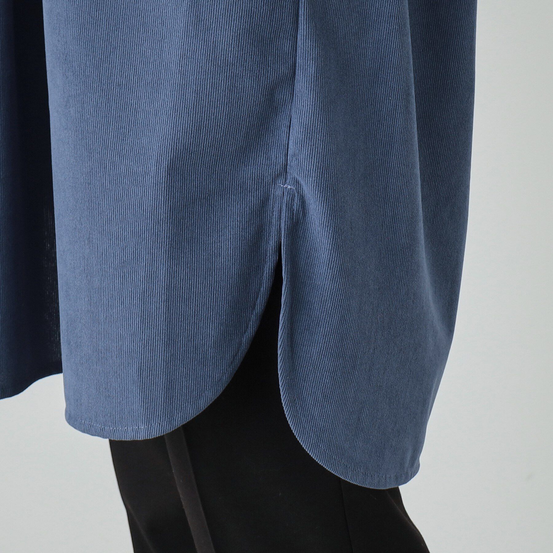 SHOO･LA･RUE「【洗える/S-LL/体型カバー】大人の上品カジュアル コーデュロイ スキッパーチュニック」|チュニック|