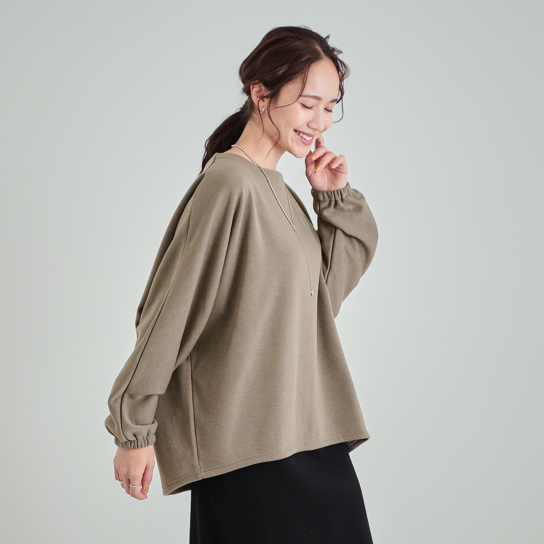 SHOO･LA･RUE「【あったか】ドルマンスリーブ裏起毛トップス」|Tシャツ・カットソー|