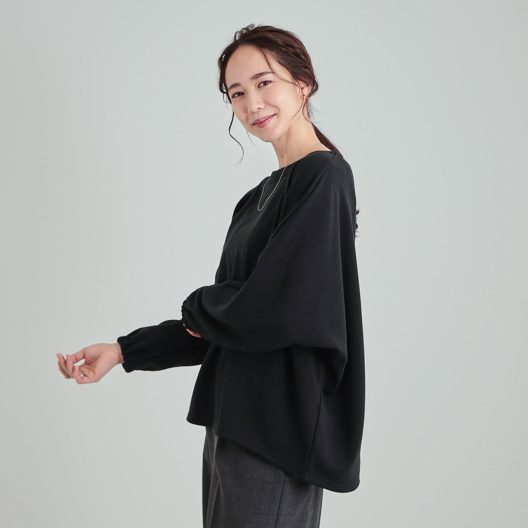 SHOO･LA･RUE「【あったか】ドルマンスリーブ裏起毛トップス」|Tシャツ・カットソー|