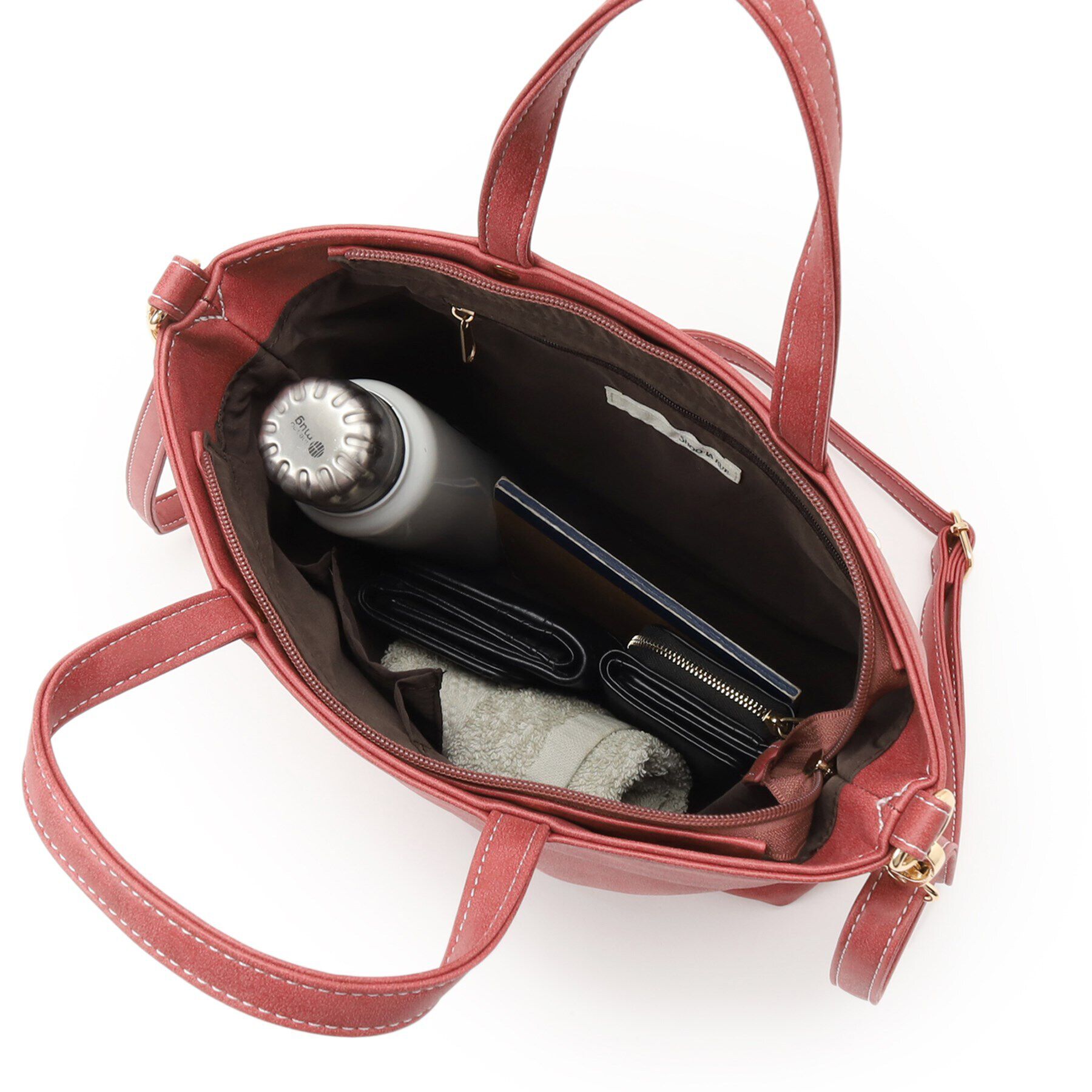 SHOO･LA･RUE「【2WAY】ムラ合皮トートバッグ」|トートバッグ|