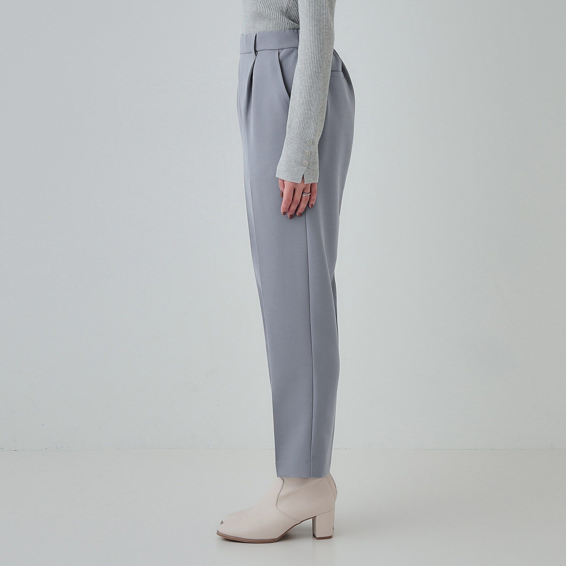 SHOO･LA･RUE「【SS-3L/洗える/通勤・セレモニーにも】しなやかな身のこなしが叶う ストレッチテーパードパンツ」|その他|