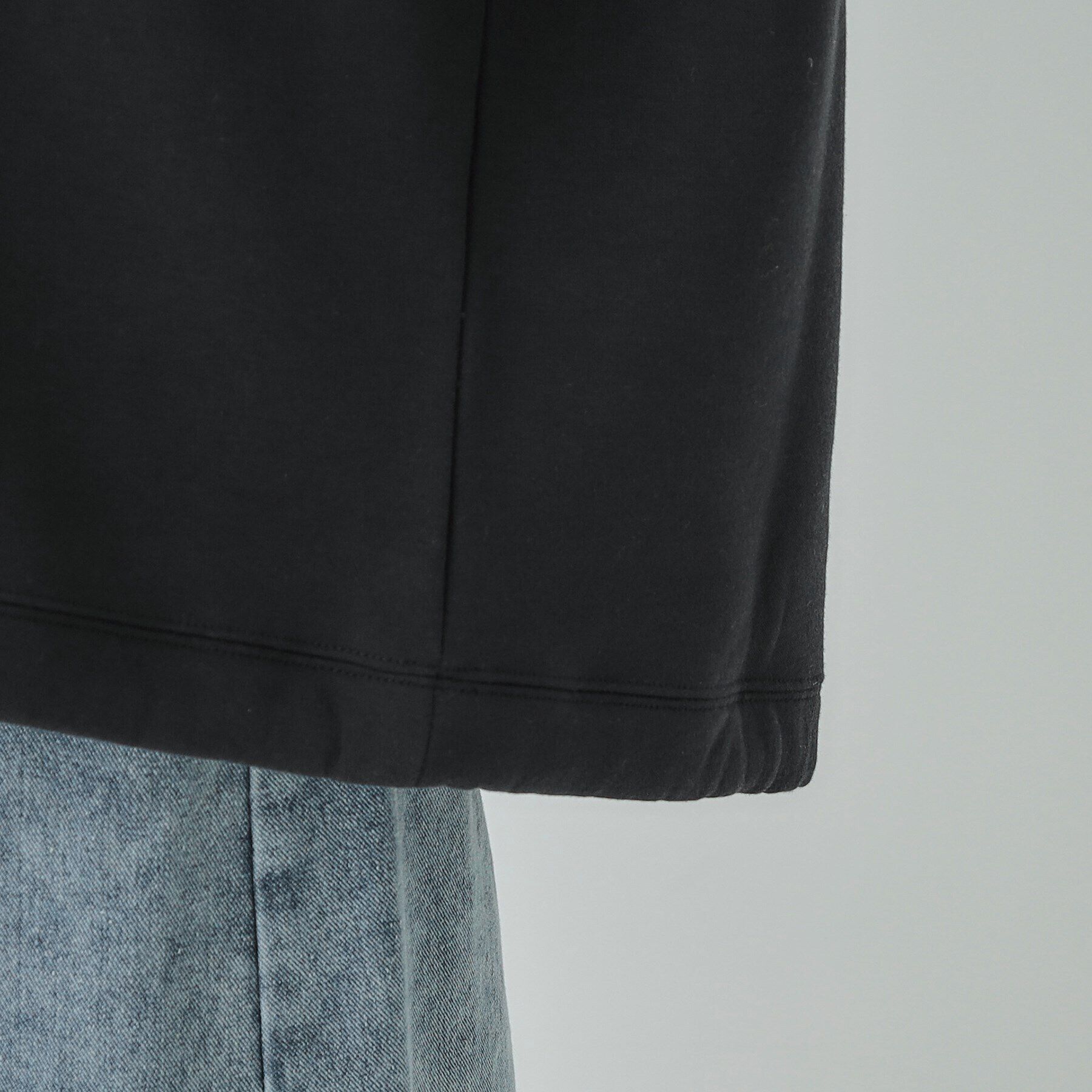 SHOO･LA･RUE「【S-LL】あったか裏毛 裾ドロストスウェット」|Tシャツ・カットソー|