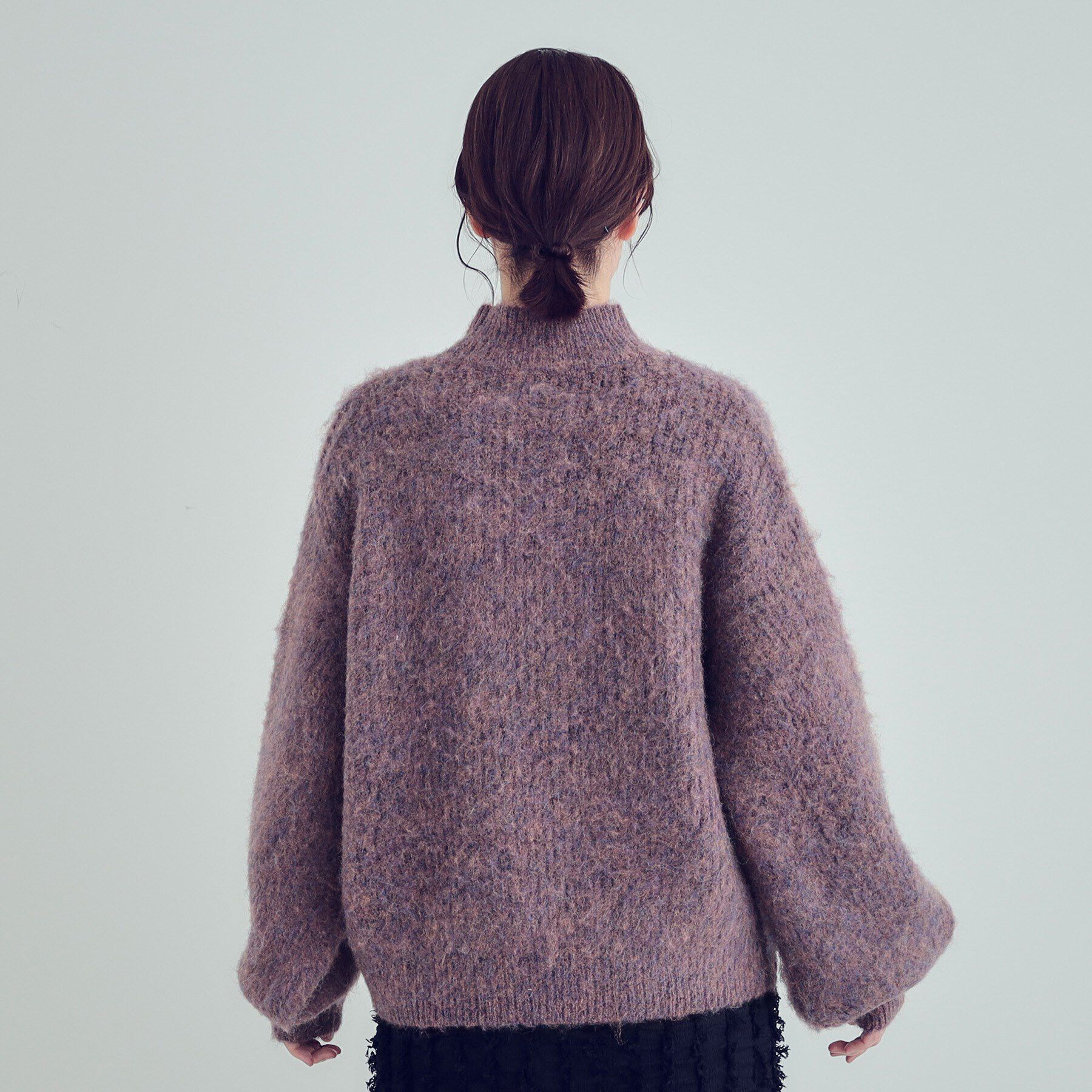 SHOO･LA･RUE「【S-LL/体型カバー】ふわふわMIXハイネックニット」|ニット・セーター|