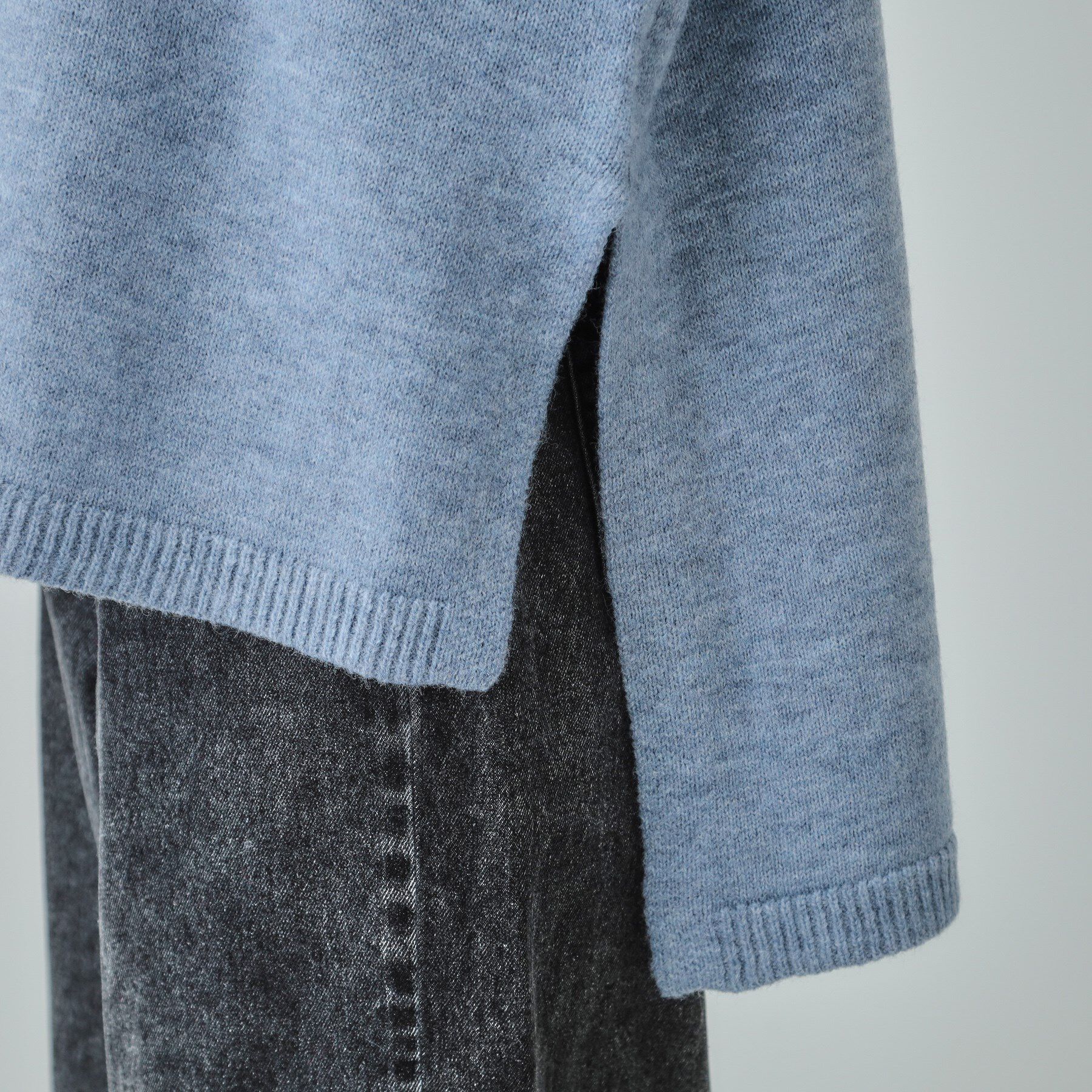 SHOO･LA･RUE「【S-LL/体型カバー】軽くてふわふわ お尻が隠れるワイドシルエットニット」|ニット・セーター|