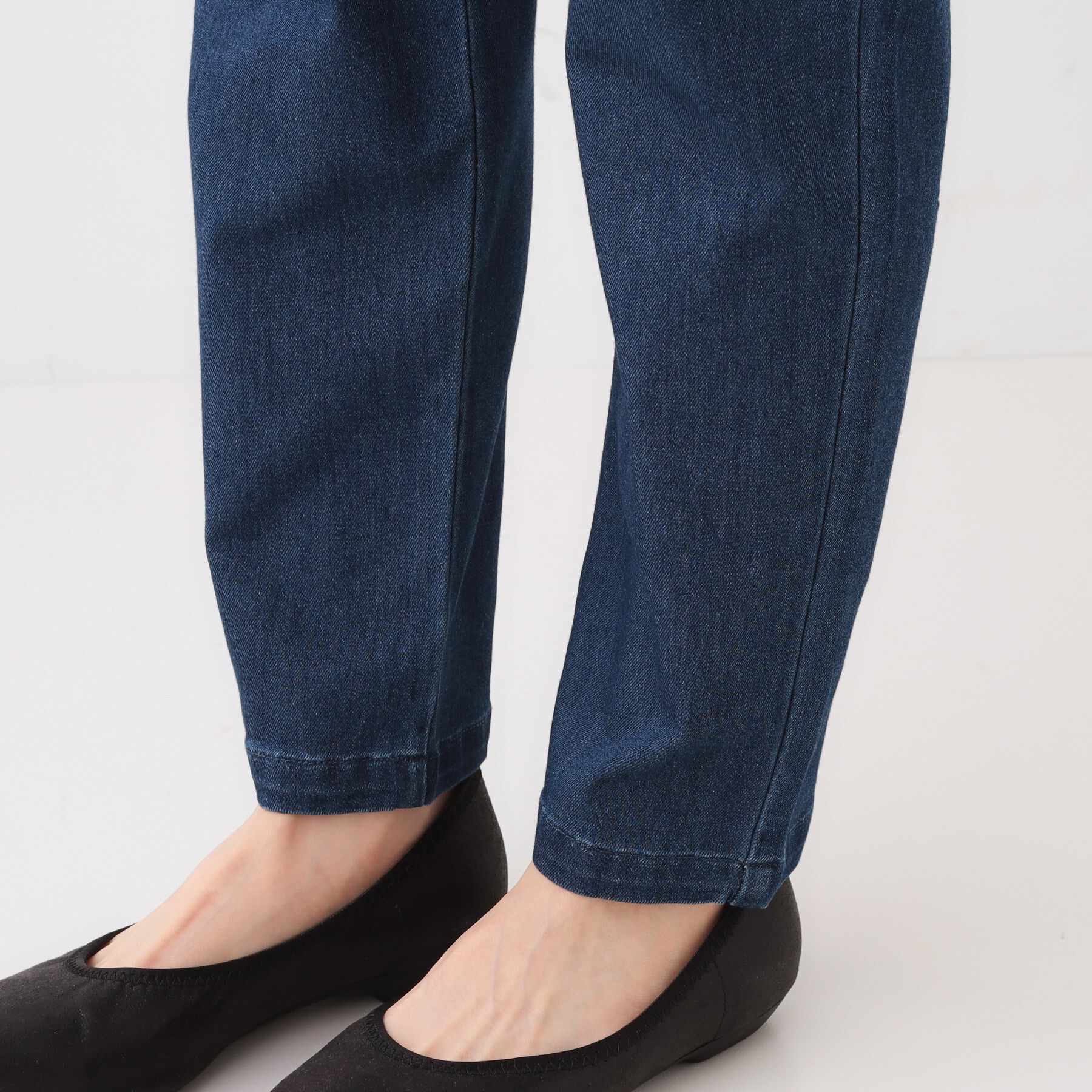 SHOO･LA･RUE「【洗える/SS-3L/美脚シルエット】アクティブ派のデニム イージーテーパードパンツ」|その他|