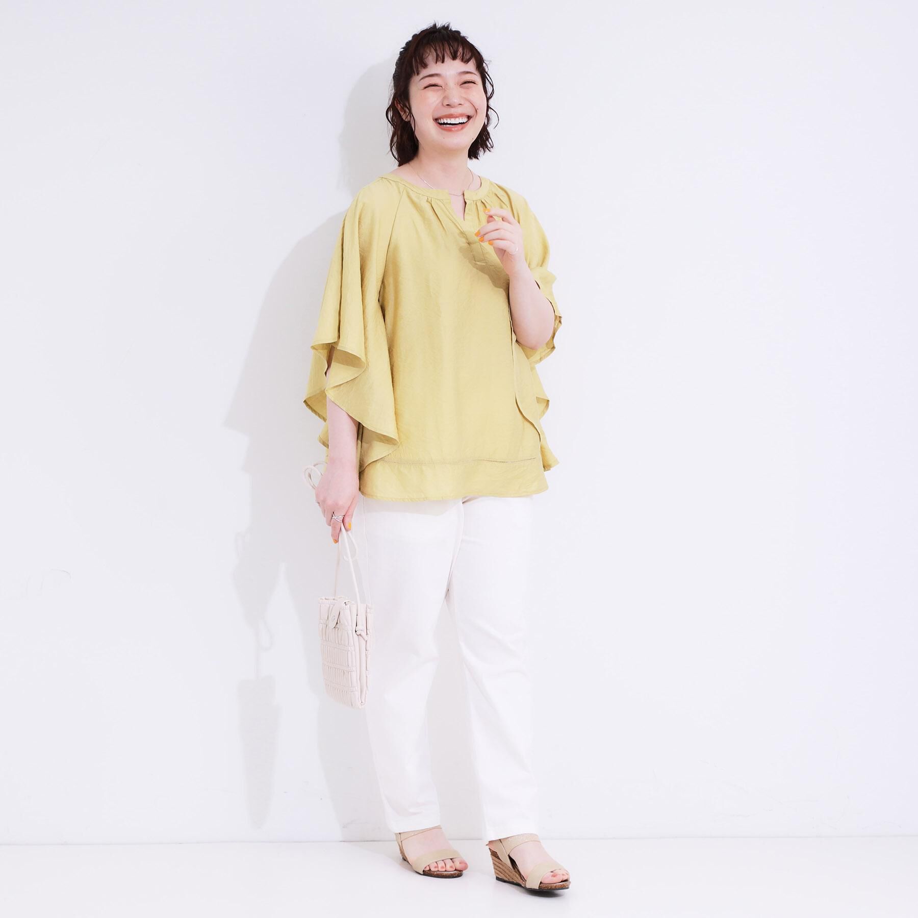 SHOO･LA･RUE「【洗える/SS-3L/美脚シルエット】アクティブ派のデニム イージーテーパードパンツ」|その他|