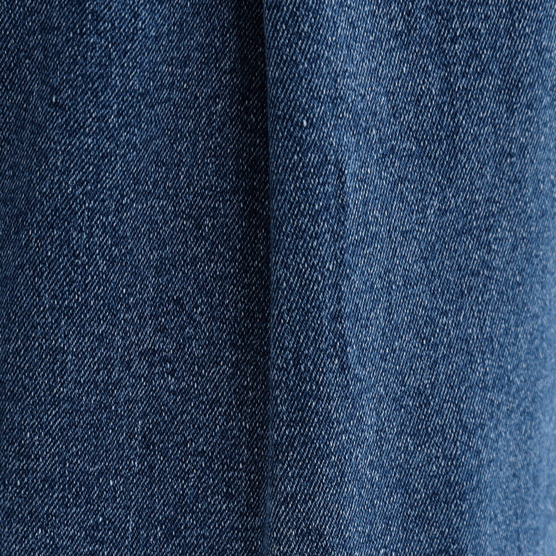 SHOO･LA･RUE「後ろウエストゴムが楽 大人のタックワイド デニムパンツ」|デニム|