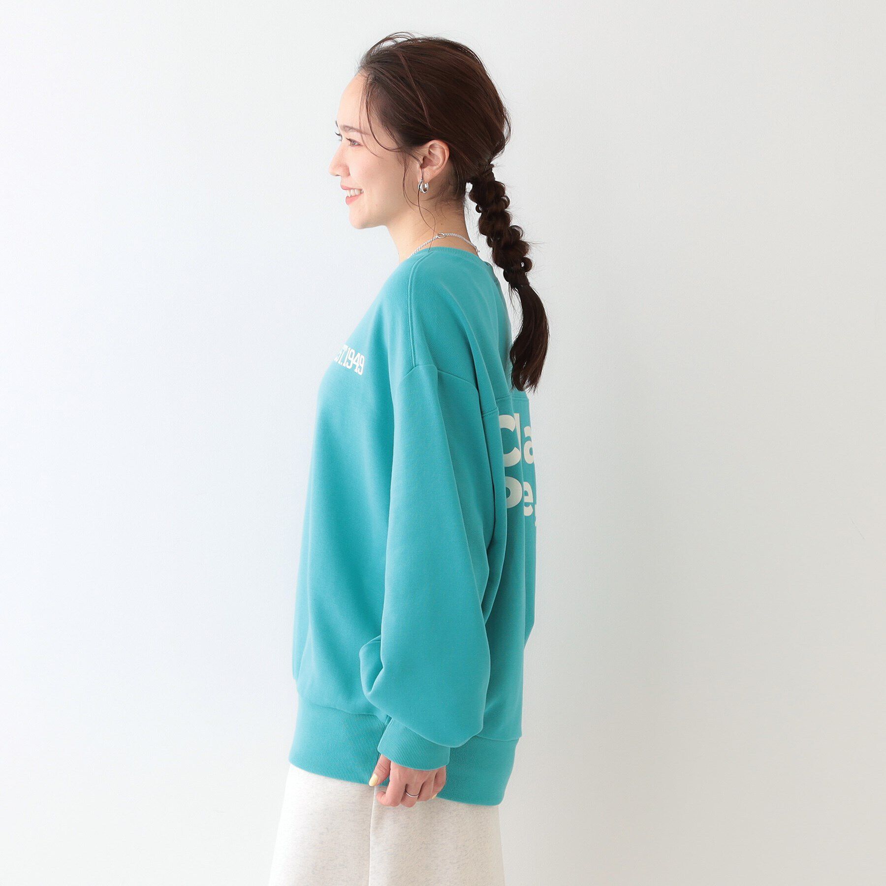 SHOO･LA･RUE「オーバーサイズで抜け感をプラス バックプリントスウェット」|パーカー|