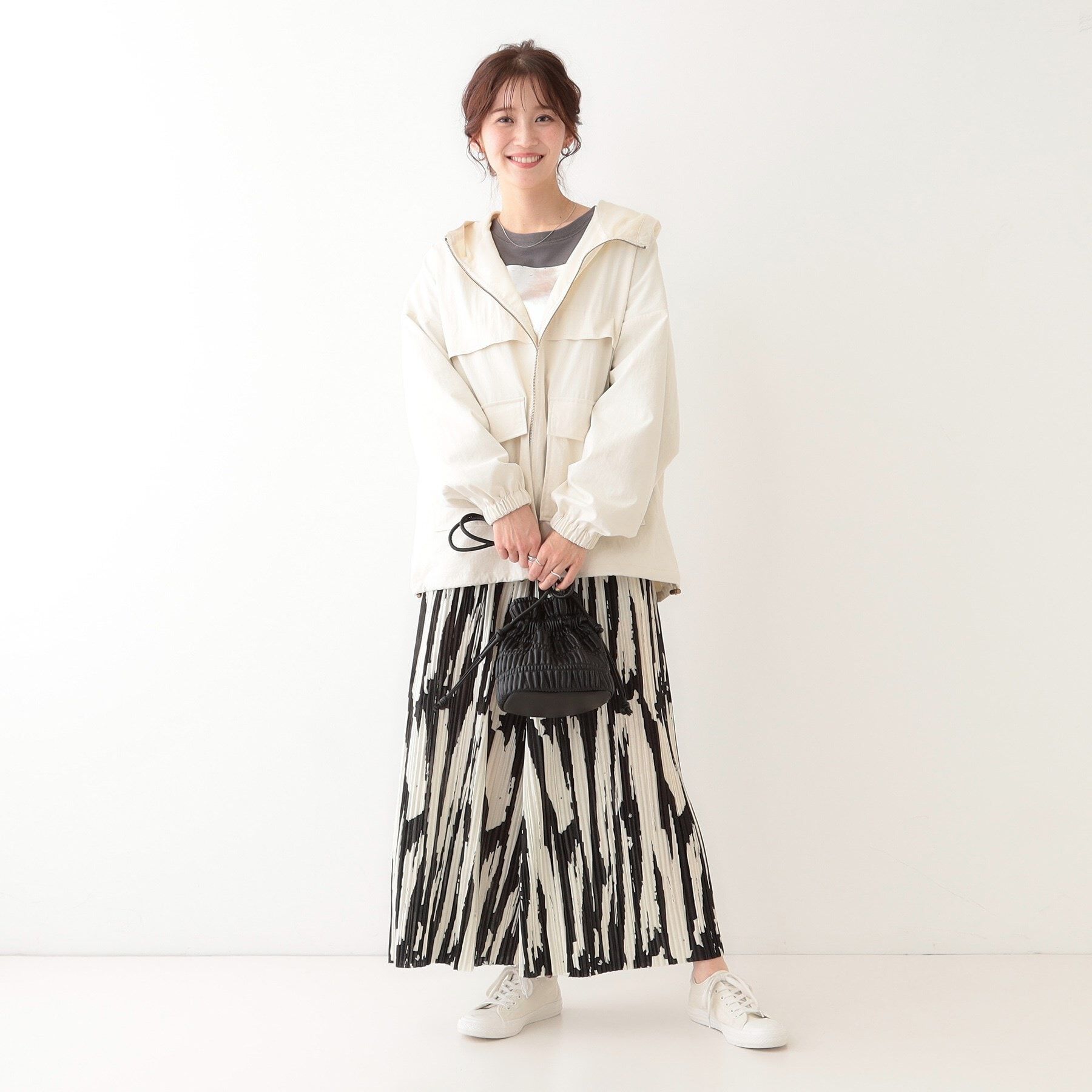 SHOO･LA･RUE「【撥水／S-LL】BIGポケット フーディブルゾン」|ブルゾン・スタジャン|