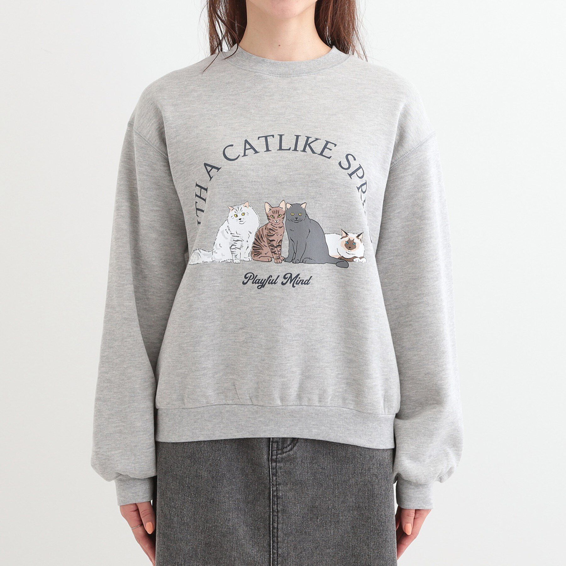 SHOO･LA･RUE「【あったか/S-LL】選べる2柄 裏起毛スウェット」|パーカー|