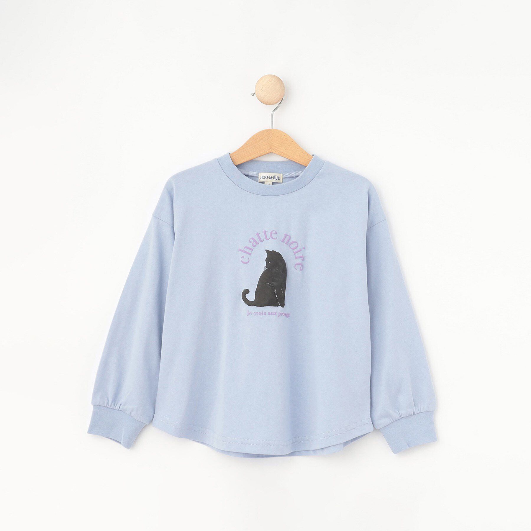 SHOO･LA･RUE「【100-150cm/洗える/姉妹リンク可】GIRLS プリントアソートロンT」|Tシャツ・カットソー|サックスブルー(09