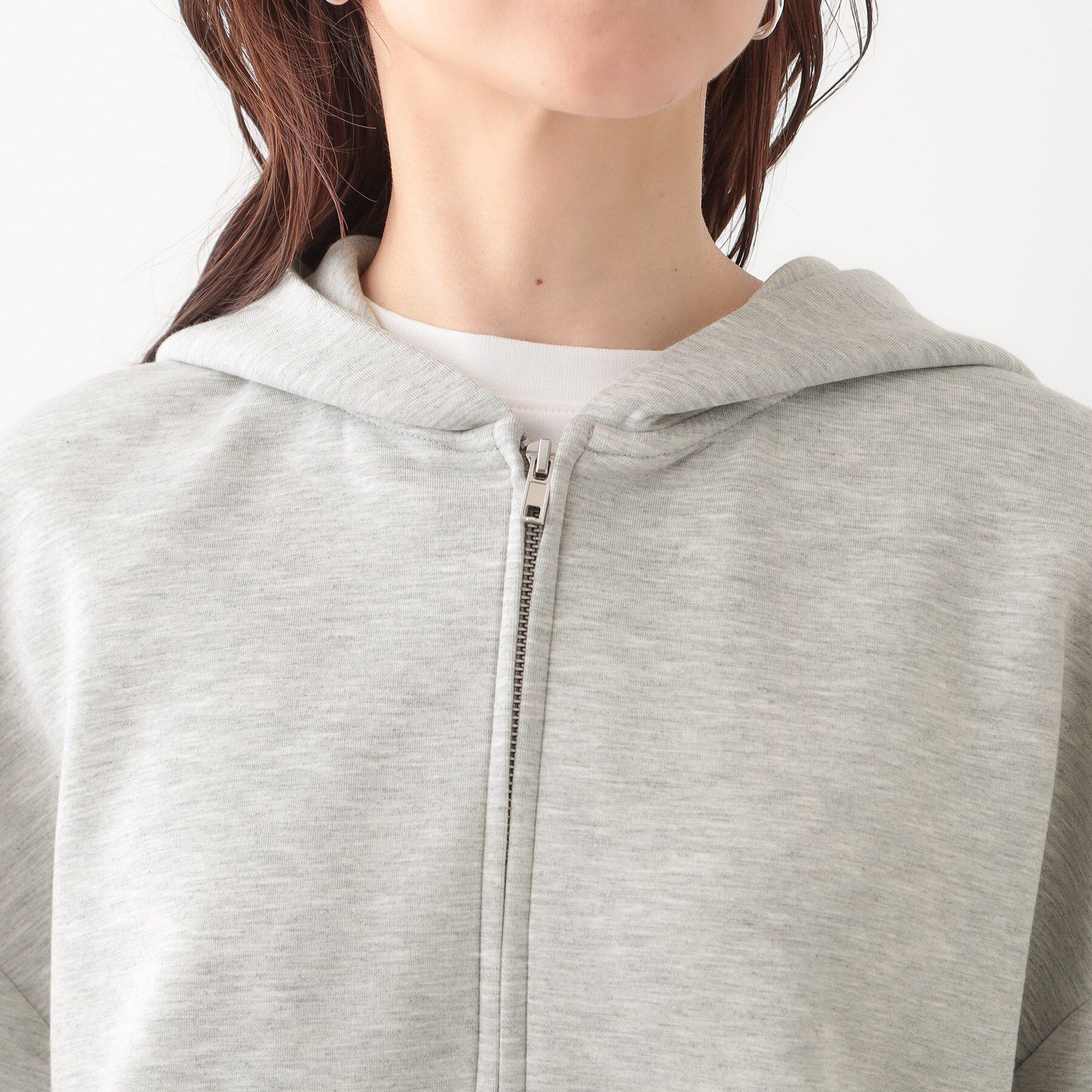 SHOO･LA･RUE「季節の変わり目に頼れる ダブルZIPダンボールパーカー」|カーディガン|