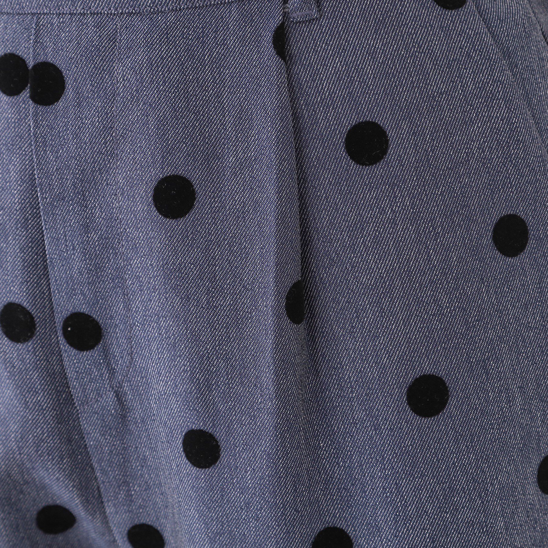 SHOO･LA･RUE「【S-LL】華やかさ引き立つ フロッキードット柄 テーパードパンツ」|その他|