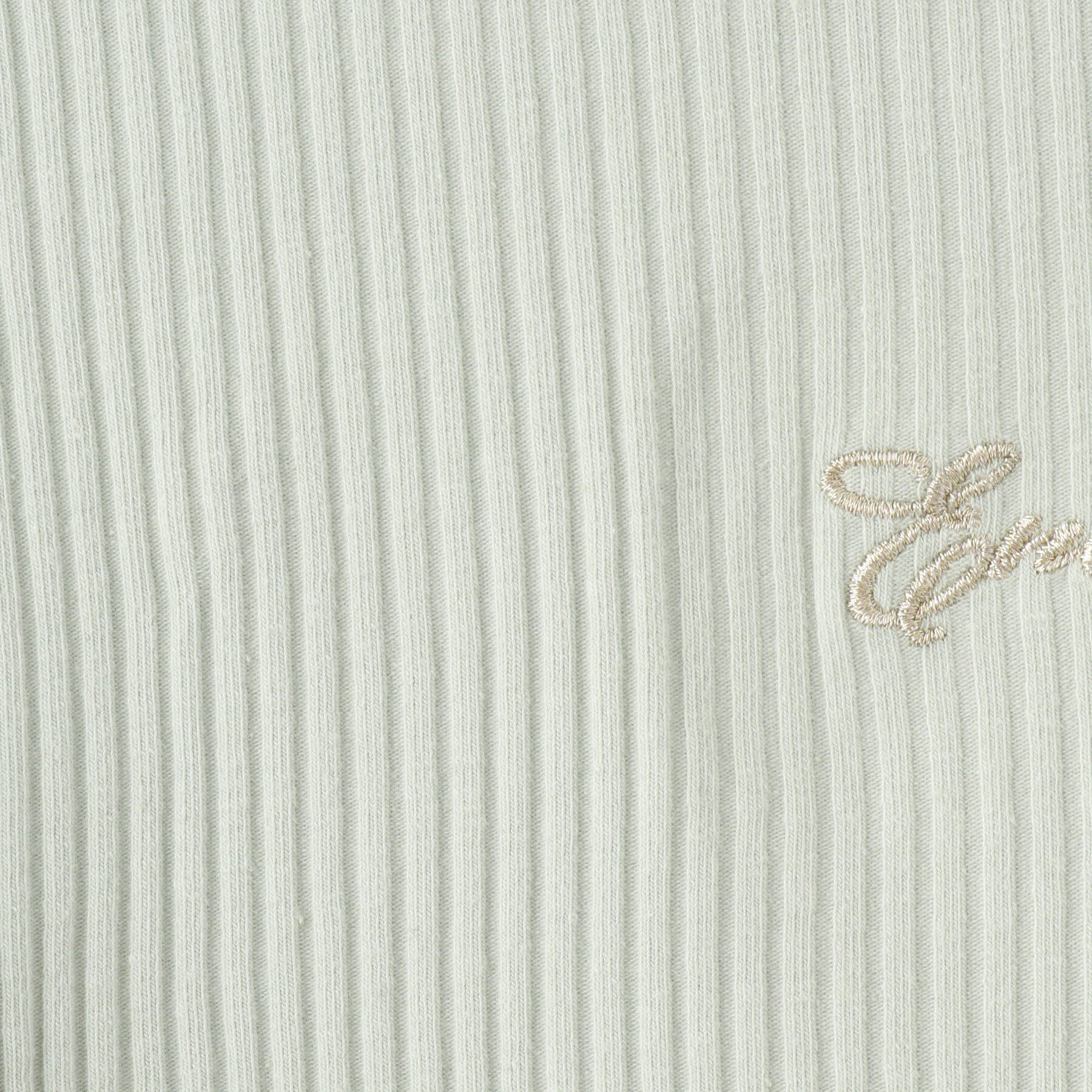 SHOO･LA･RUE「【100-150cm】刺繍ロゴ使いリブロンT」|Tシャツ・カットソー|