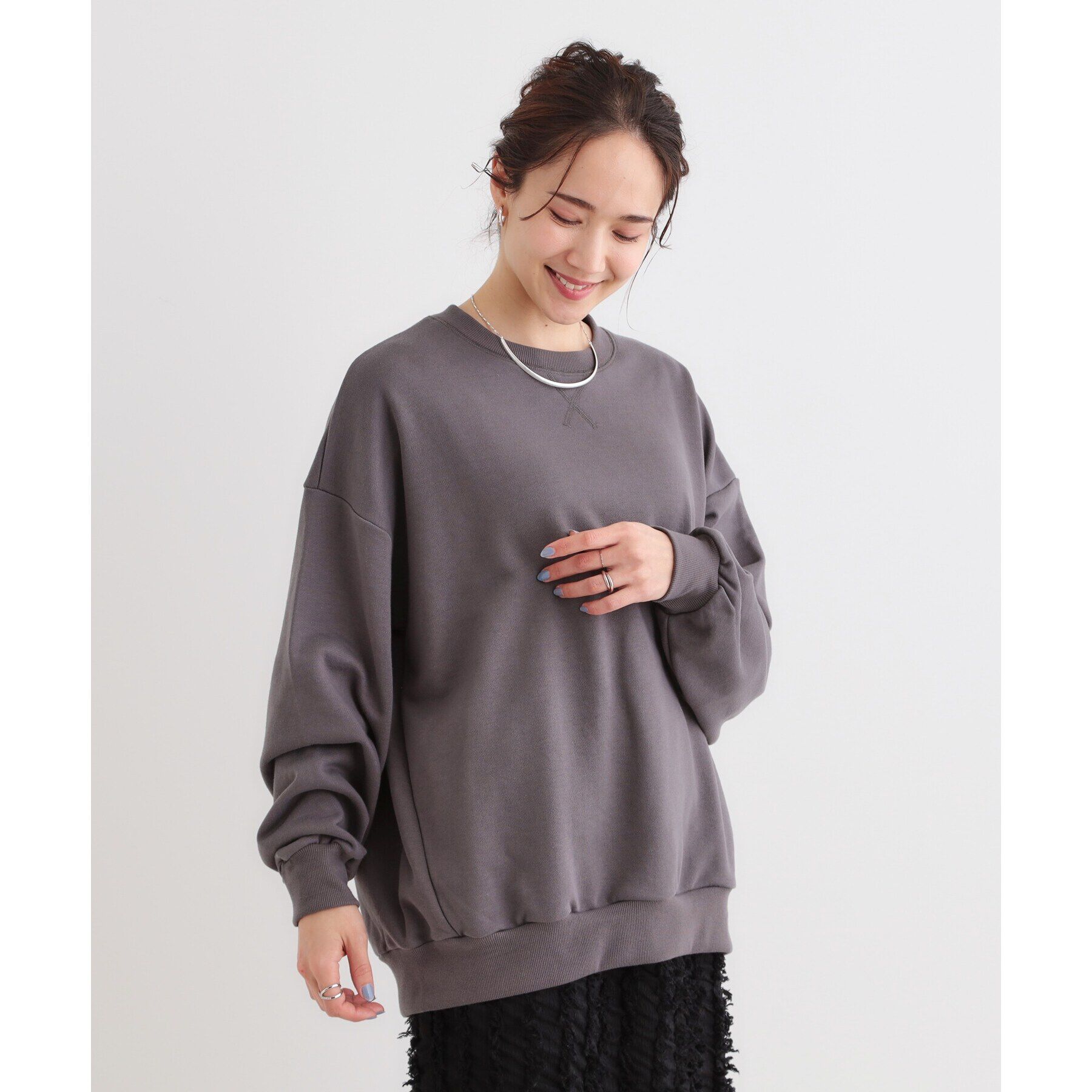 SHOO･LA･RUE「【洗える/着丈が選べる】ベーシックスウェット」|パーカー|