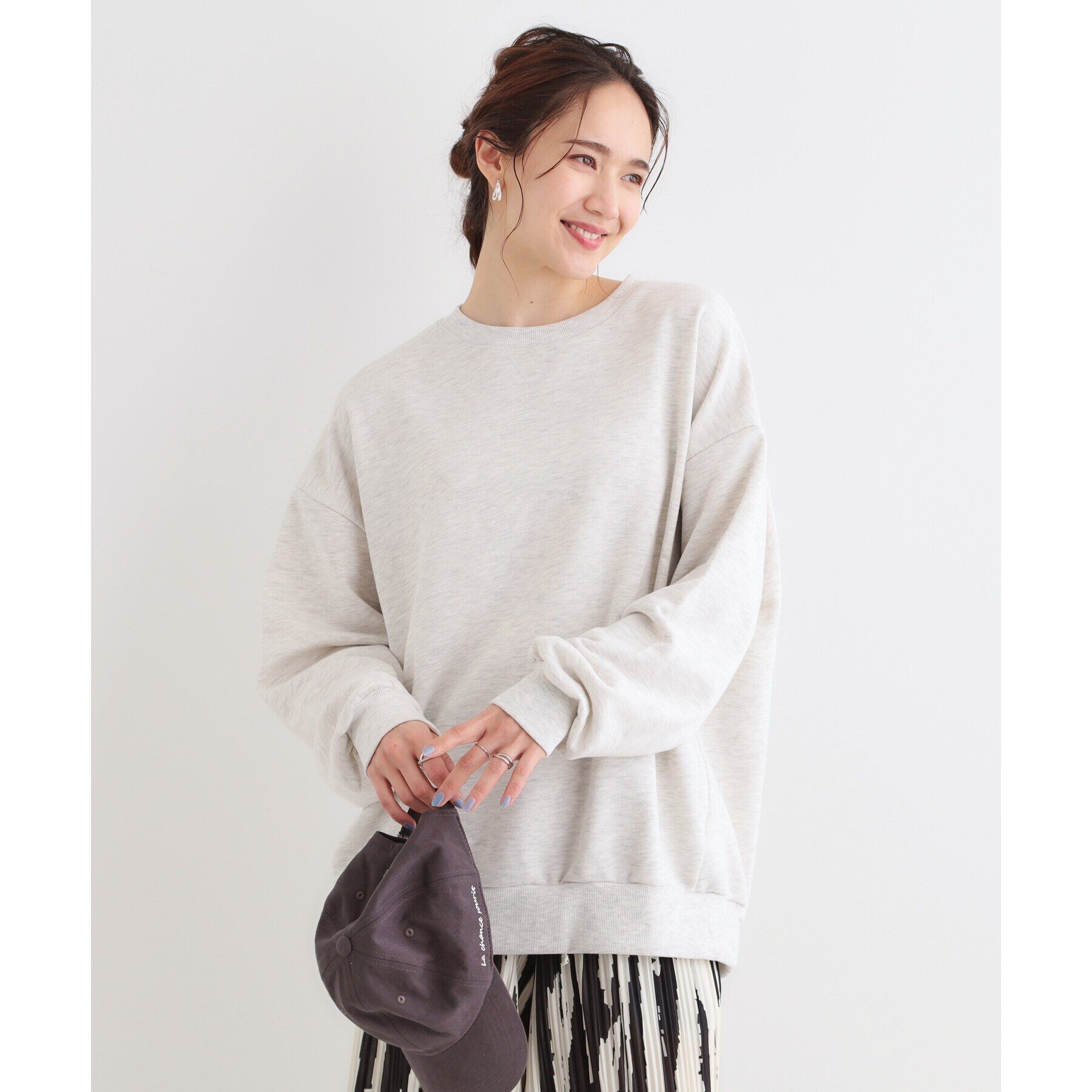 SHOO･LA･RUE「【洗える/着丈が選べる】ベーシックスウェット」|パーカー|