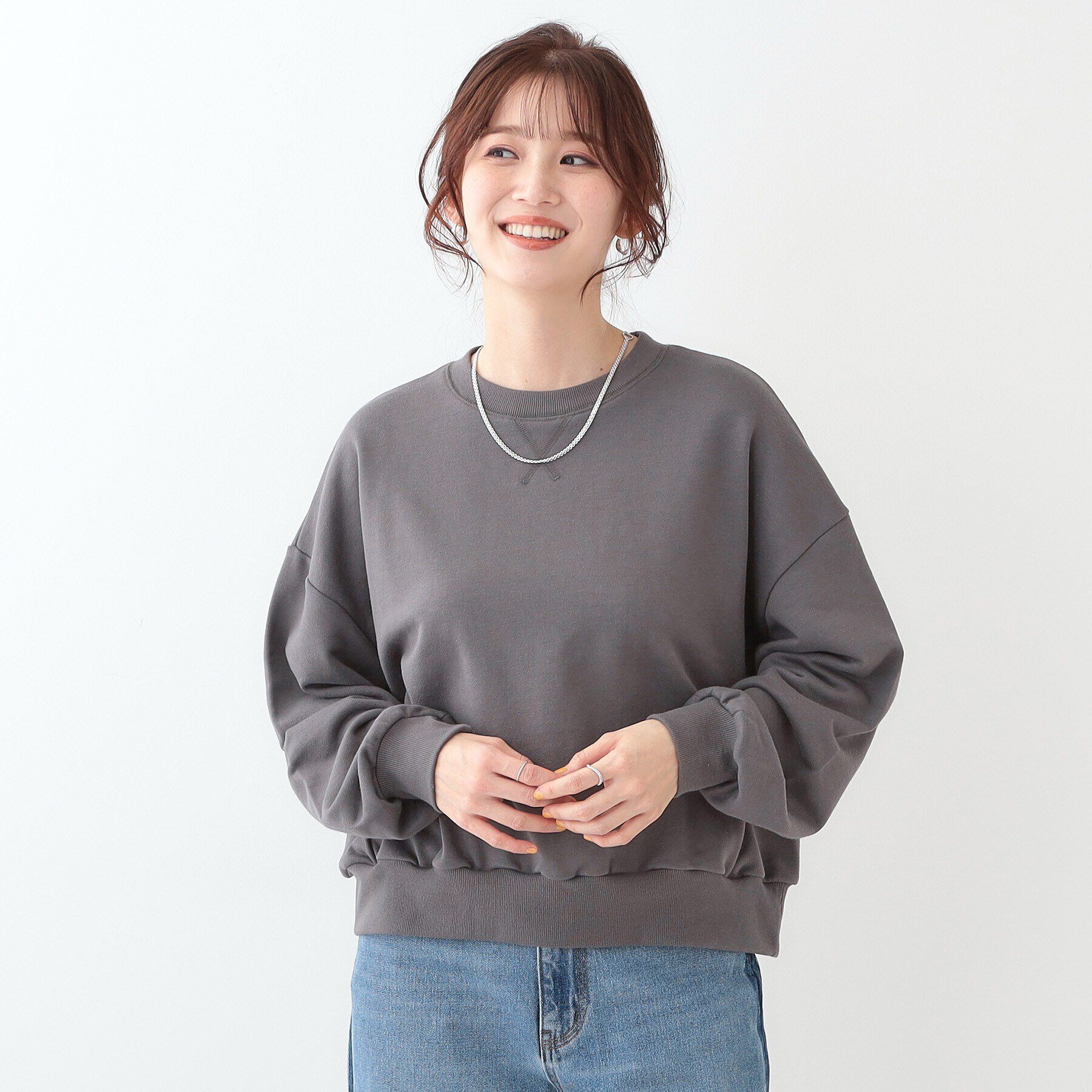 SHOO･LA･RUE「【洗える/着丈が選べる】ベーシックスウェット」|パーカー|