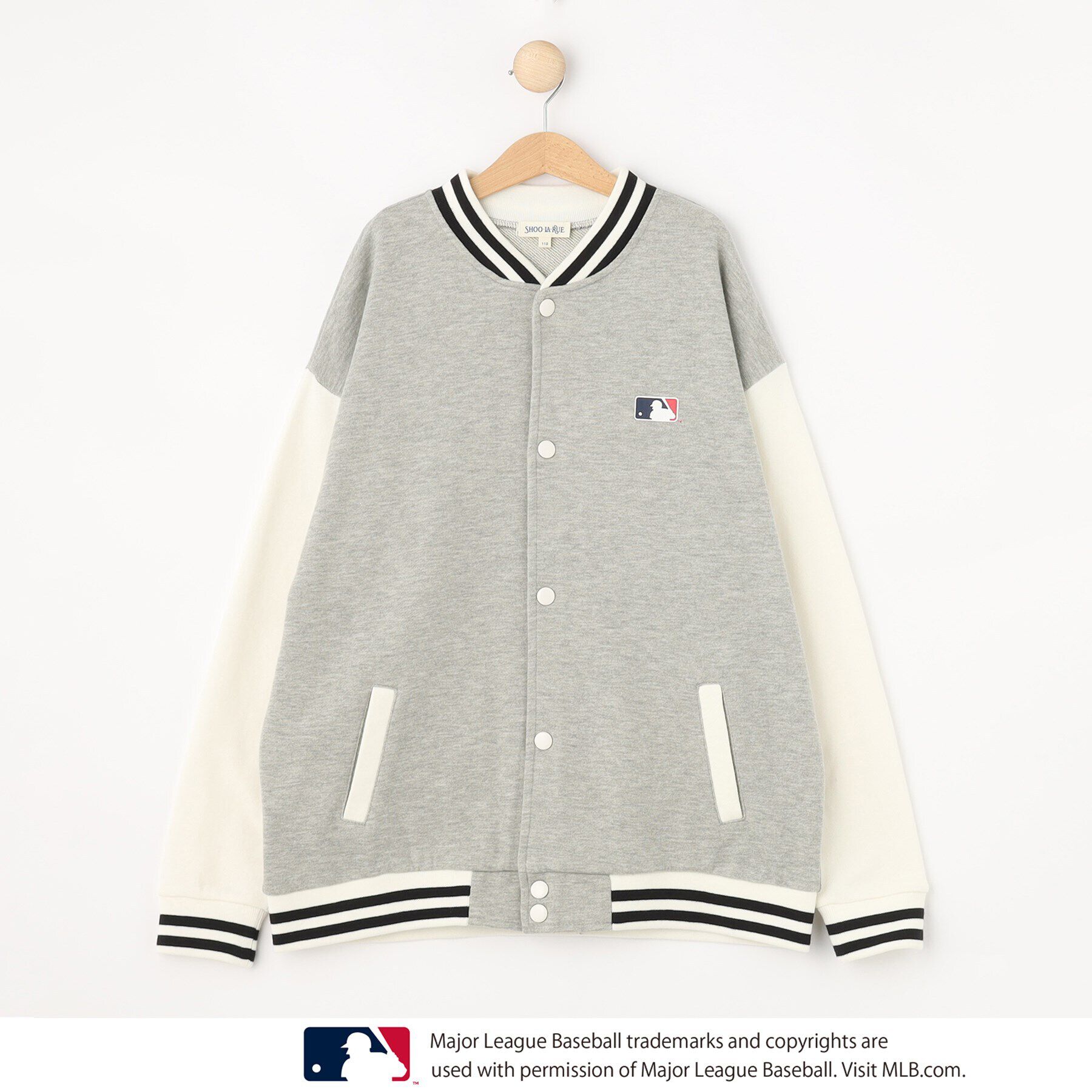 SHOO･LA･RUE「【MLB】裏毛スタジャン」|ブルゾン・スタジャン|グレー(012)
