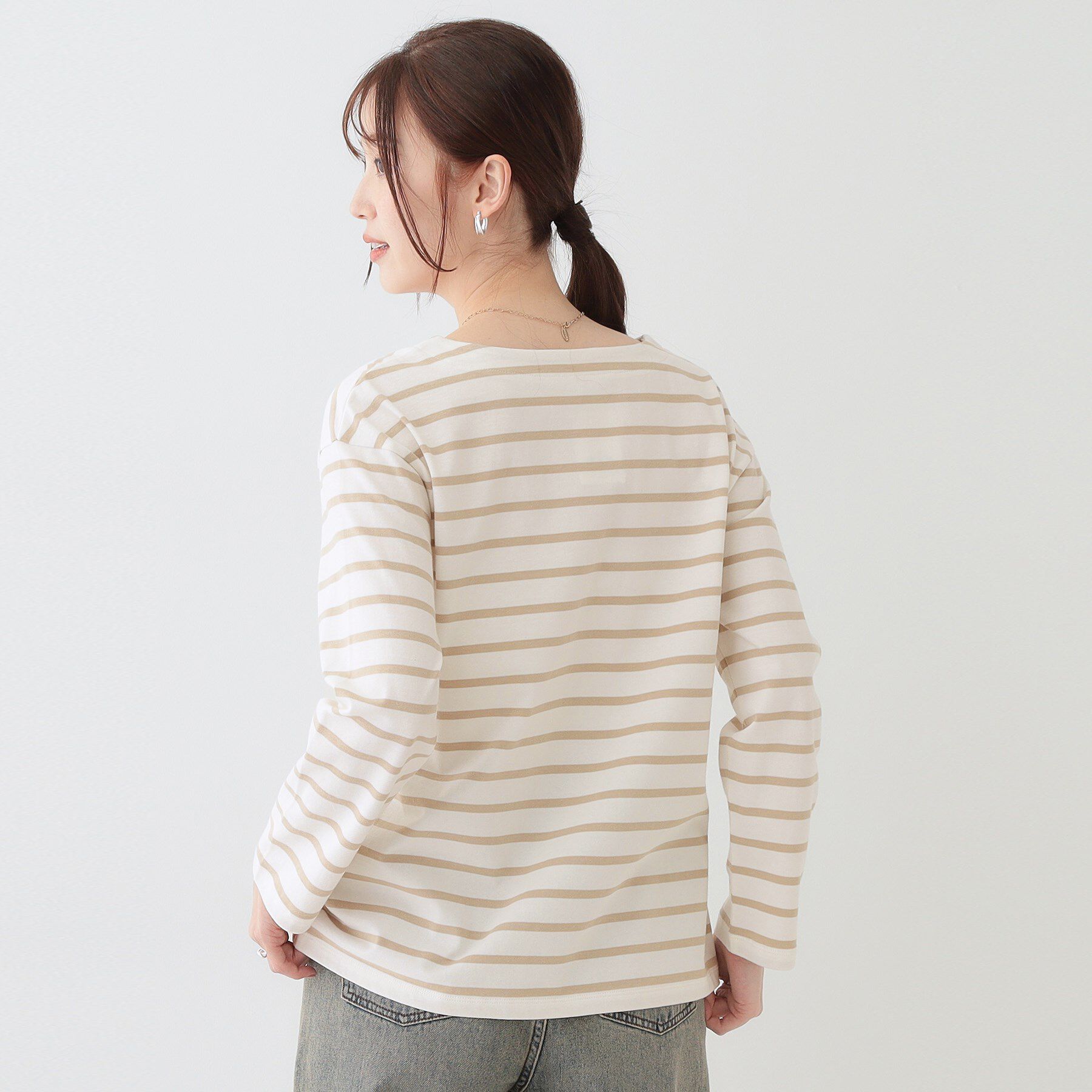 SHOO･LA･RUE「【洗える/S-LL】シンプルだから着回ししやすい コットンアソートロンT」|Tシャツ・カットソー|