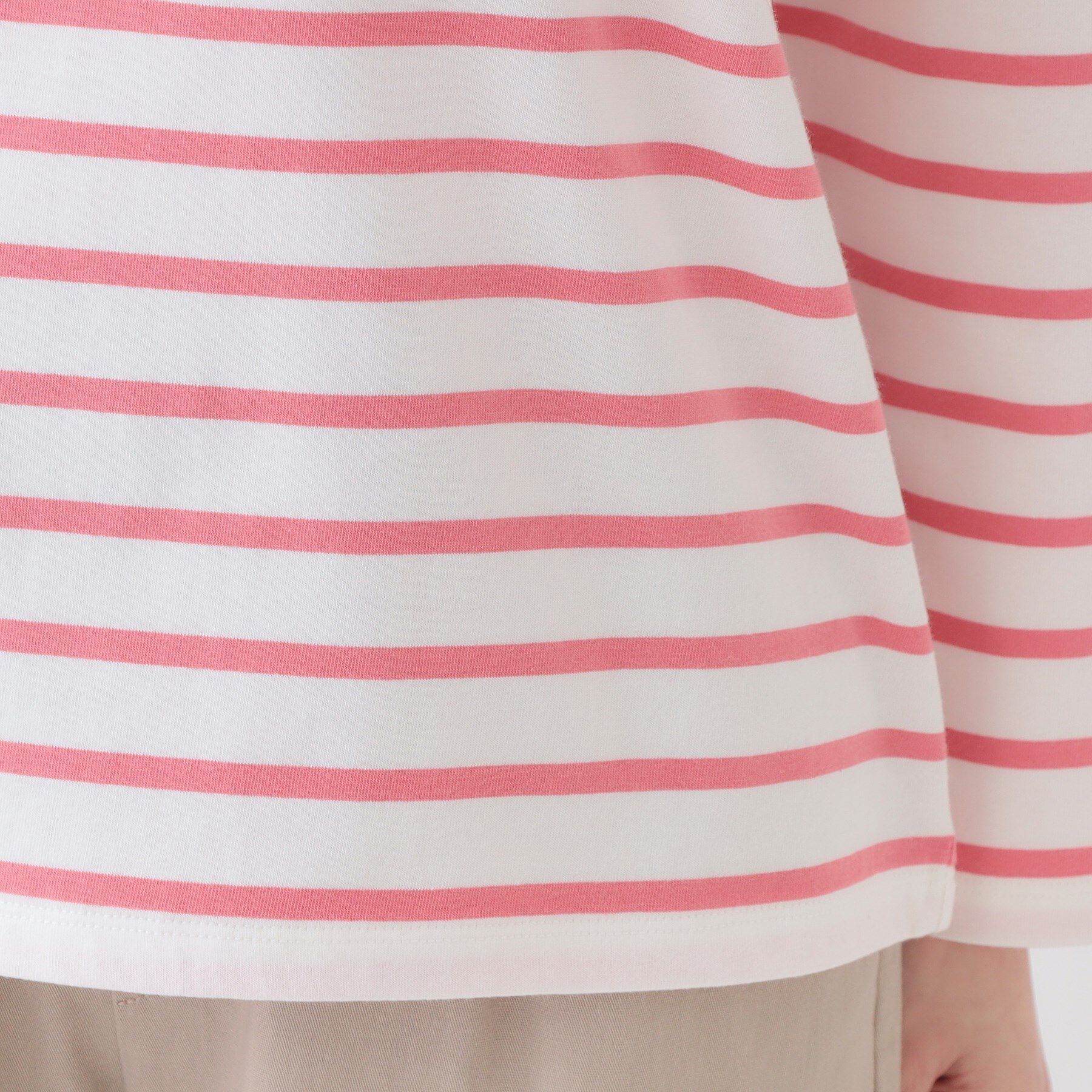 SHOO･LA･RUE「【洗える/S-LL】シンプルだから着回ししやすい コットンアソートロンT」|Tシャツ・カットソー|