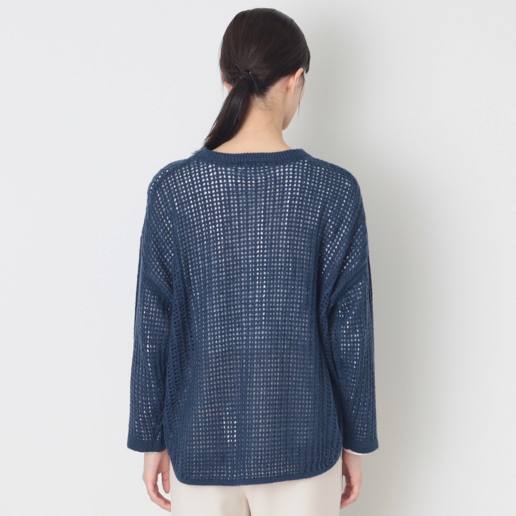 Dessin「【洗える】ウールブレンドメッシュニット」|ニット・セーター|