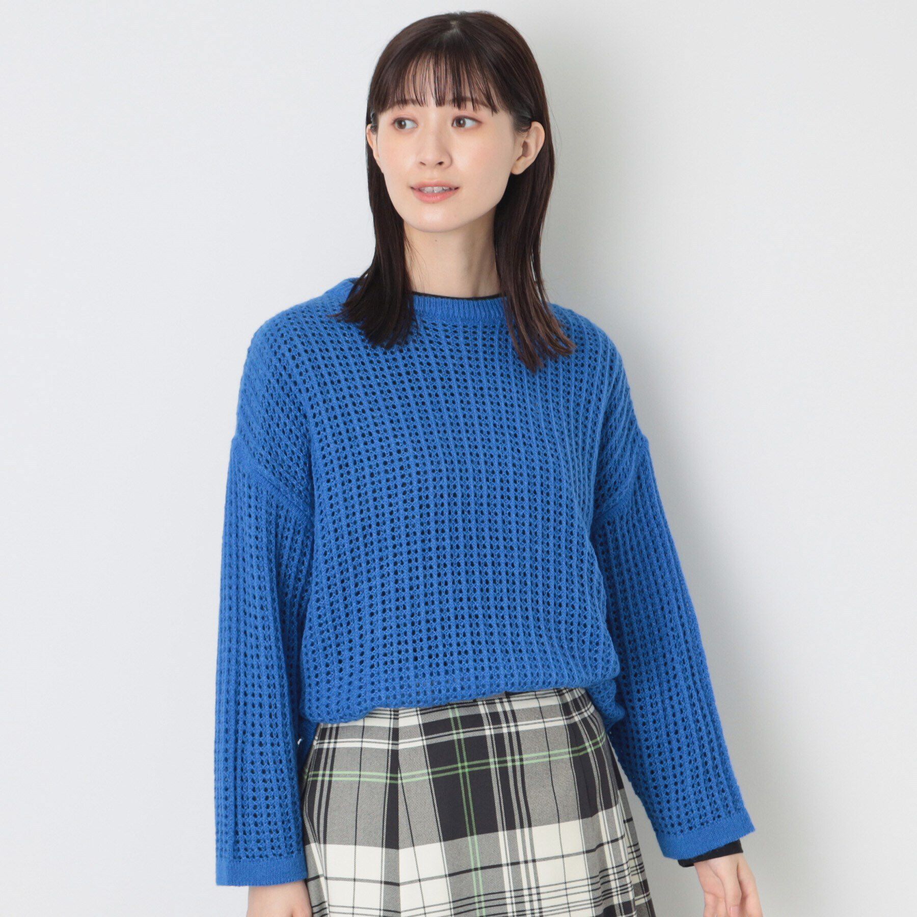 Dessin「【洗える】ウールブレンドメッシュニット」|ニット・セーター|