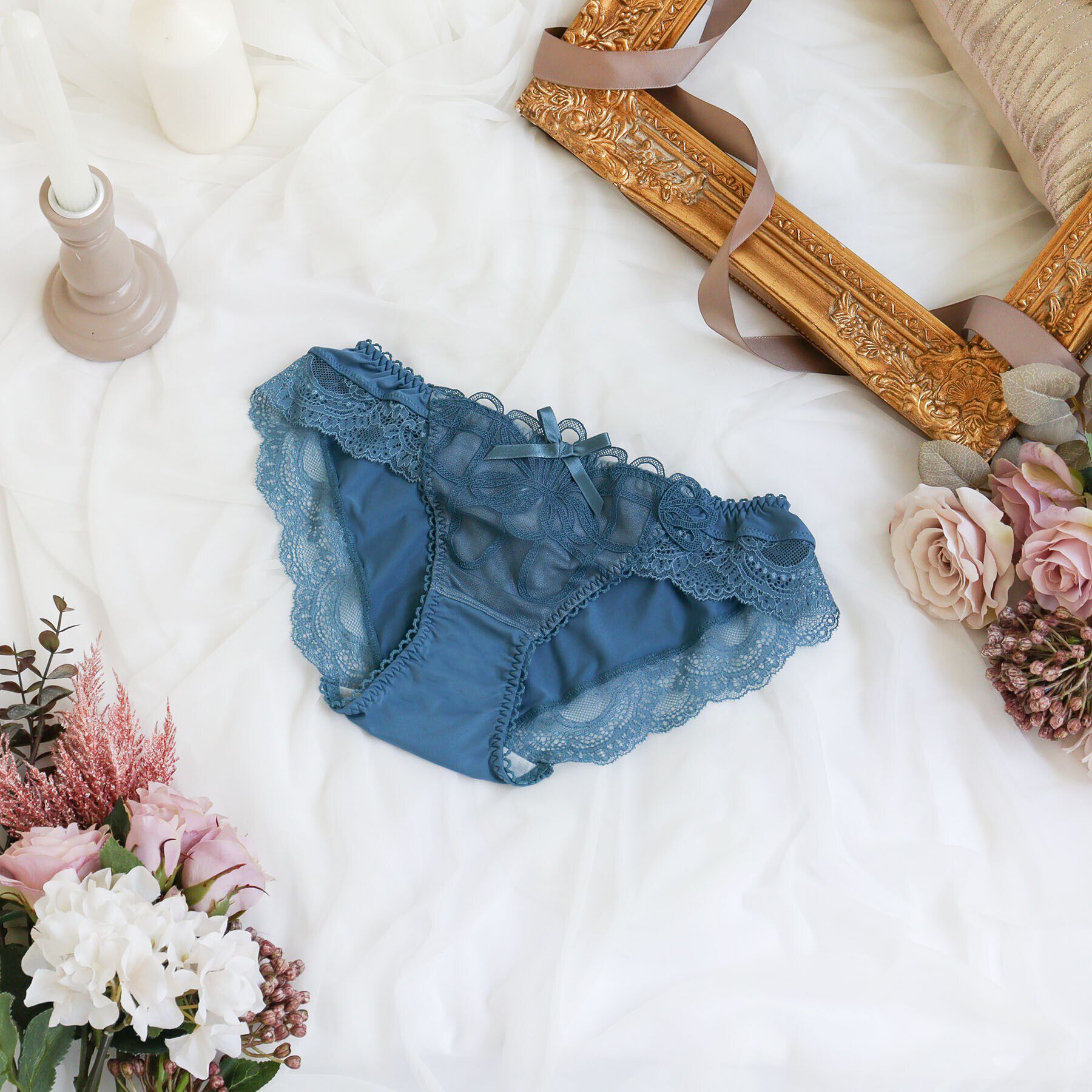 Risa Magli「レネイ ノーマルショーツ」|インナー|ブルー(092)