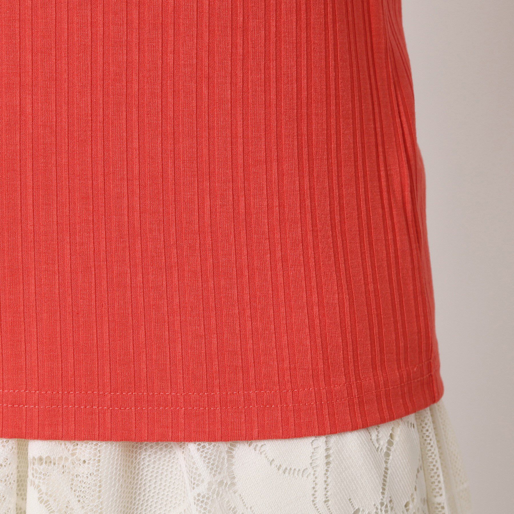 ITS&rsquo;DEMO「【手洗い可】ランダムテレコ袖タックプルオーバー」|Tシャツ・カットソー|