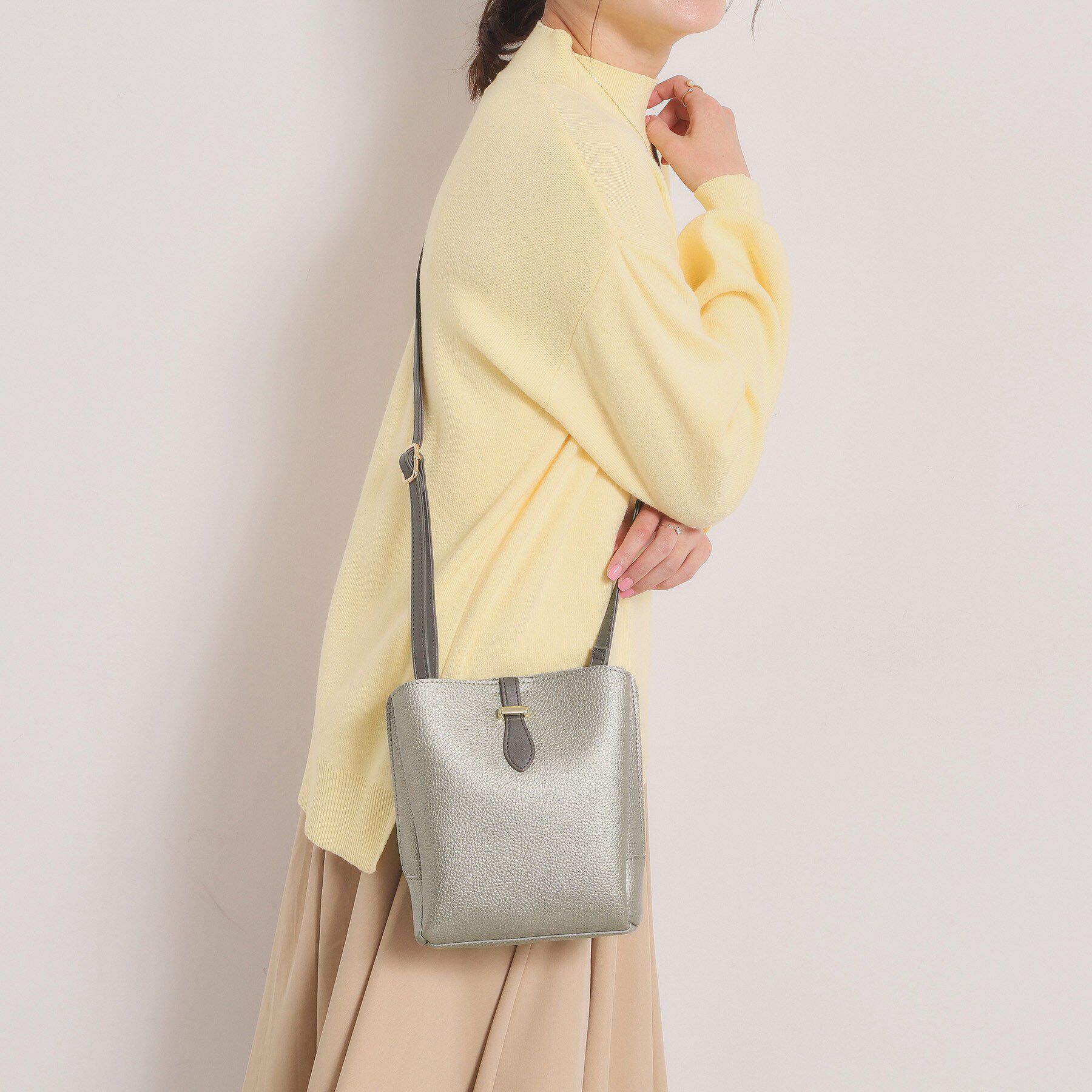 ITS&rsquo;DEMO「ベルト三層ミニショルダー」|ショルダー・メッセンジャー|ブロンズ(008)