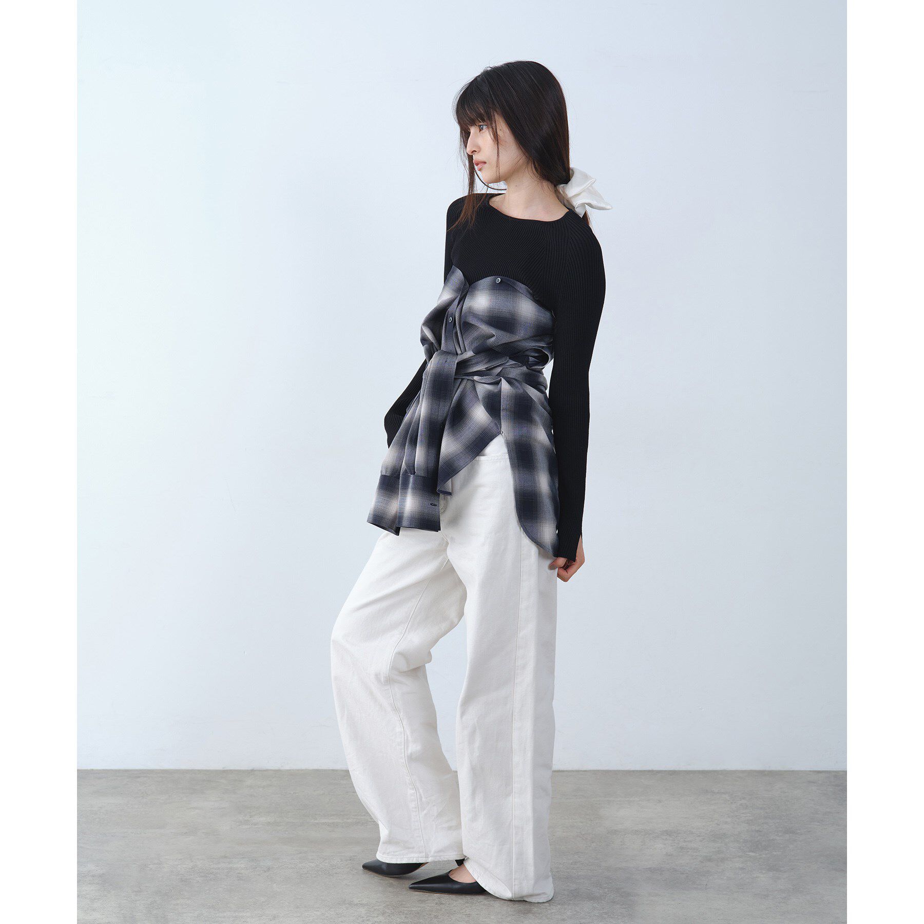 CODE A「shadow check over shirt」|シャツ・ブラウス|
