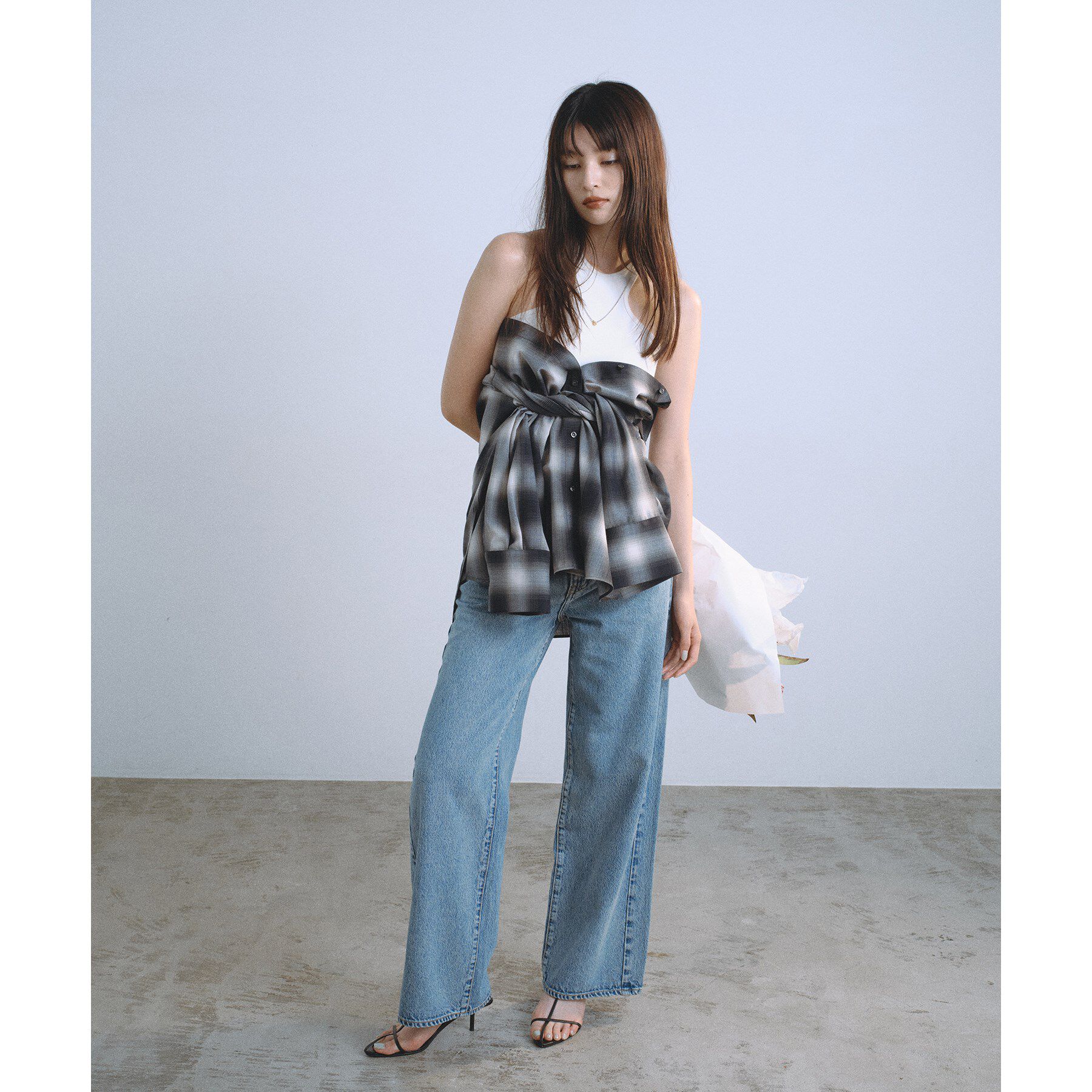 CODE A「shadow check over shirt」|シャツ・ブラウス|