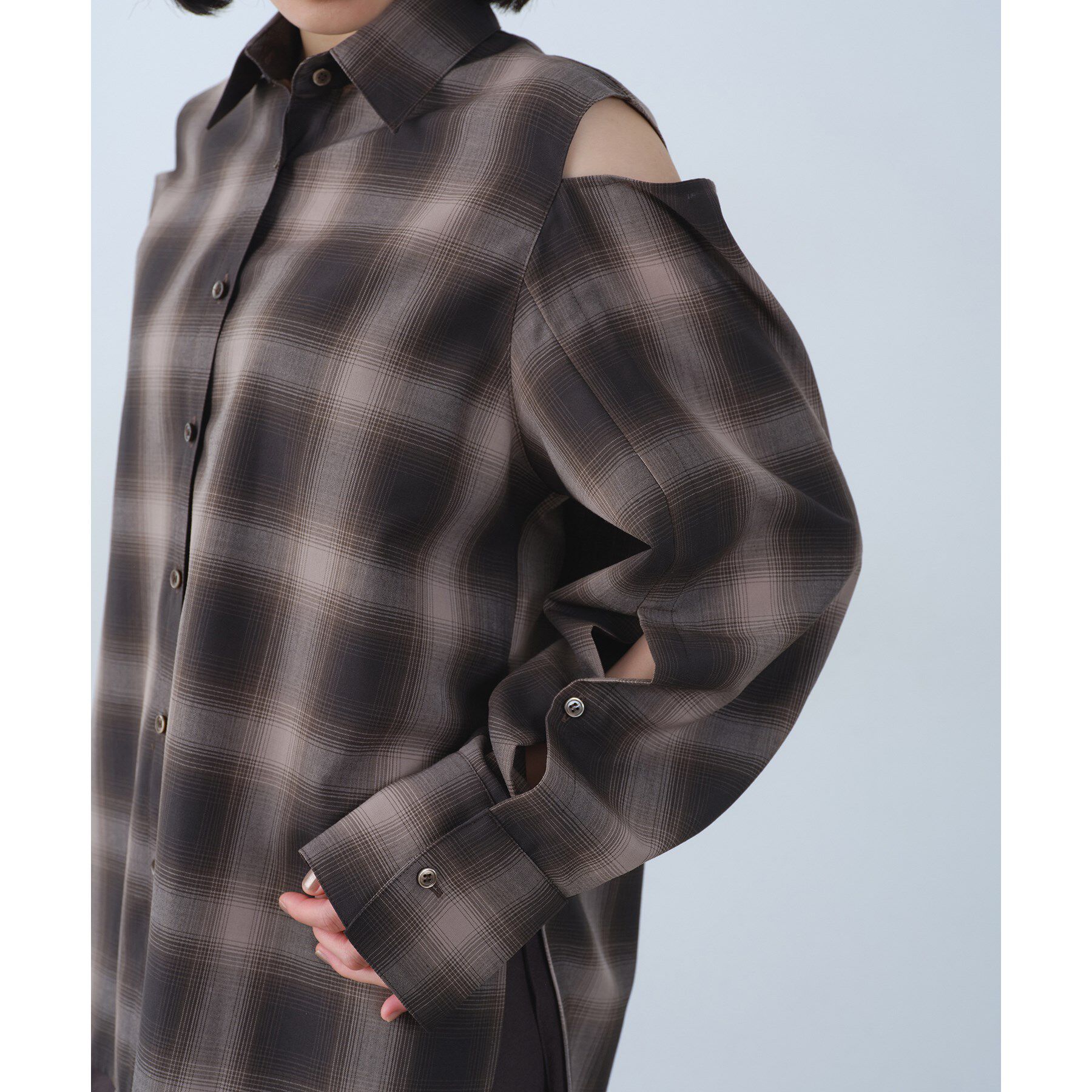 CODE A「shadow check over shirt」|シャツ・ブラウス|