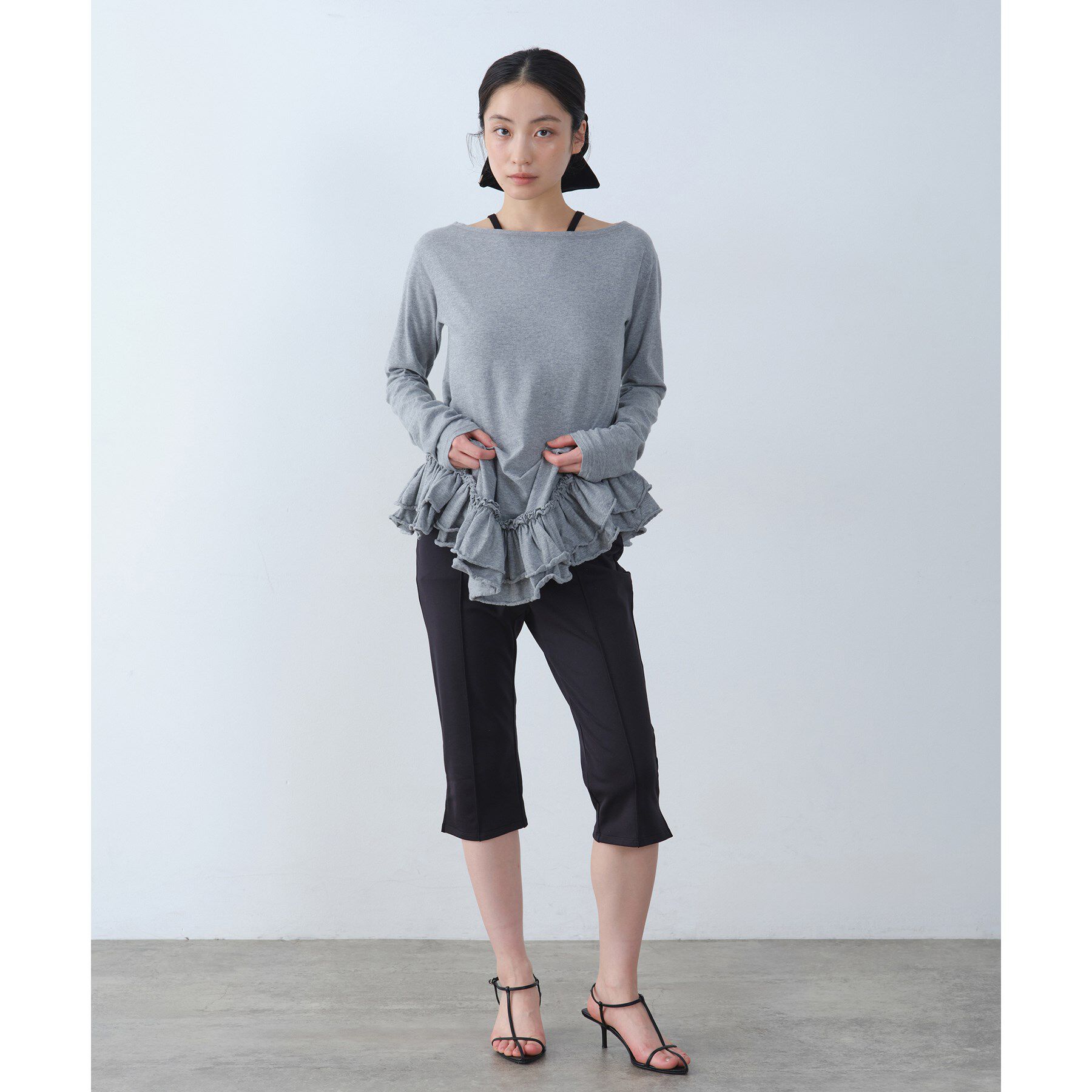 CODE A「easy ruffled tee」|Tシャツ・カットソー|