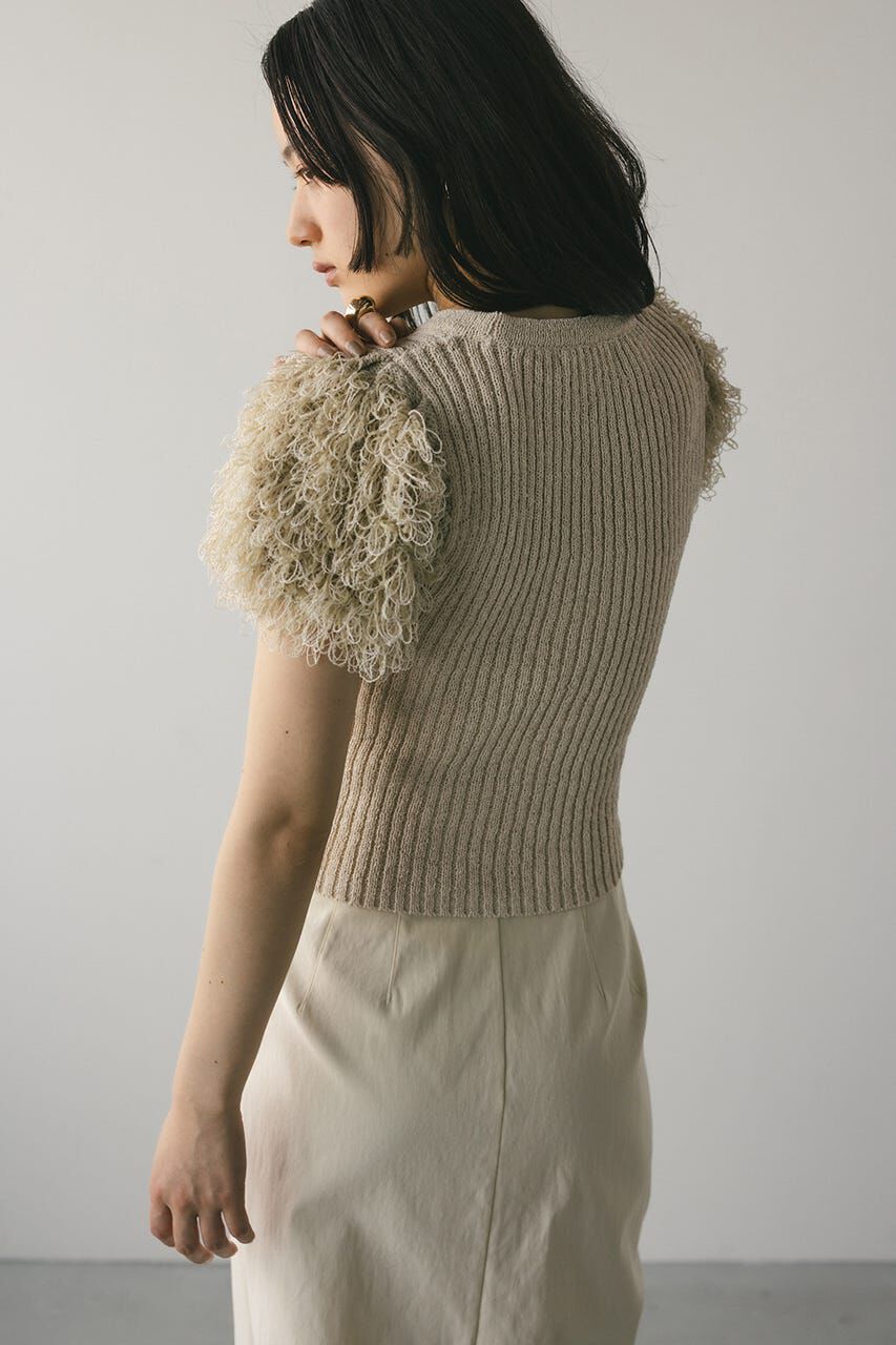STYLEMIXER「フリンジスリーブニットトップ」|ニット・セーター|