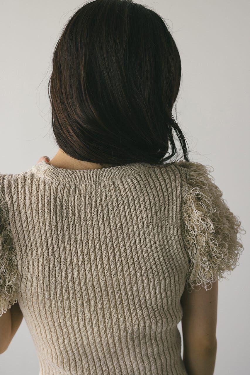 STYLEMIXER「フリンジスリーブニットトップ」|ニット・セーター|