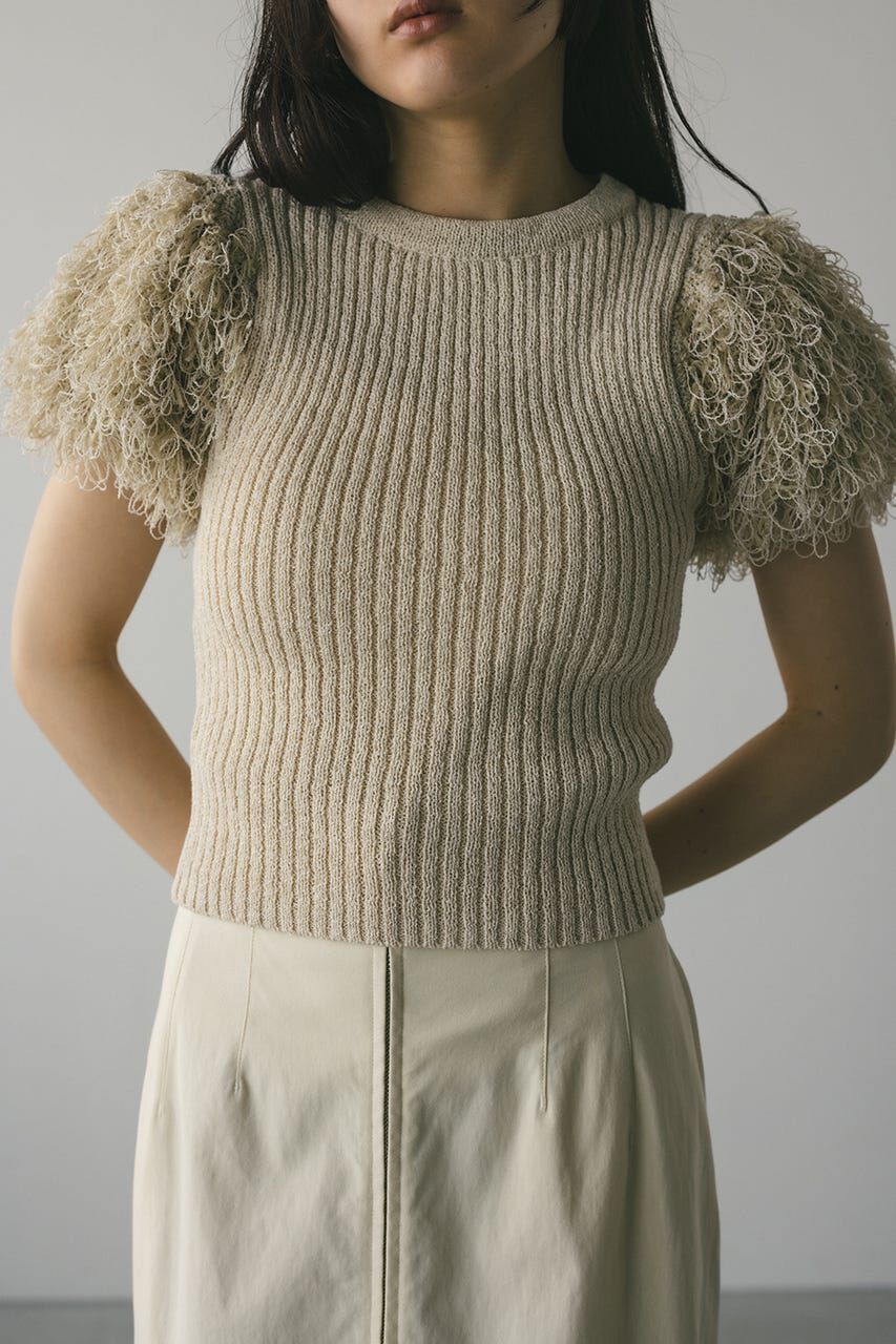 STYLEMIXER「フリンジスリーブニットトップ」|ニット・セーター|