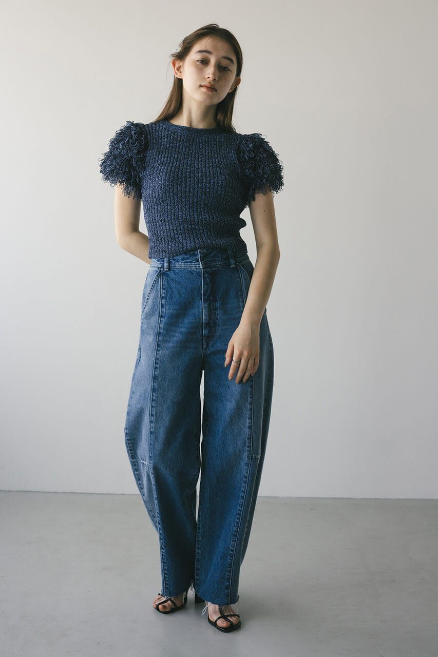 STYLEMIXER「フリンジスリーブニットトップ」|ニット・セーター|