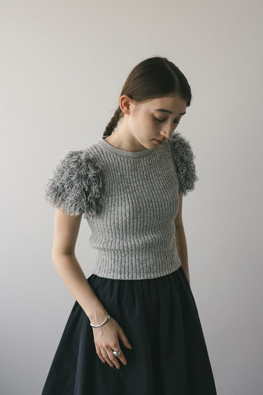 STYLEMIXER「フリンジスリーブニットトップ」|ニット・セーター|