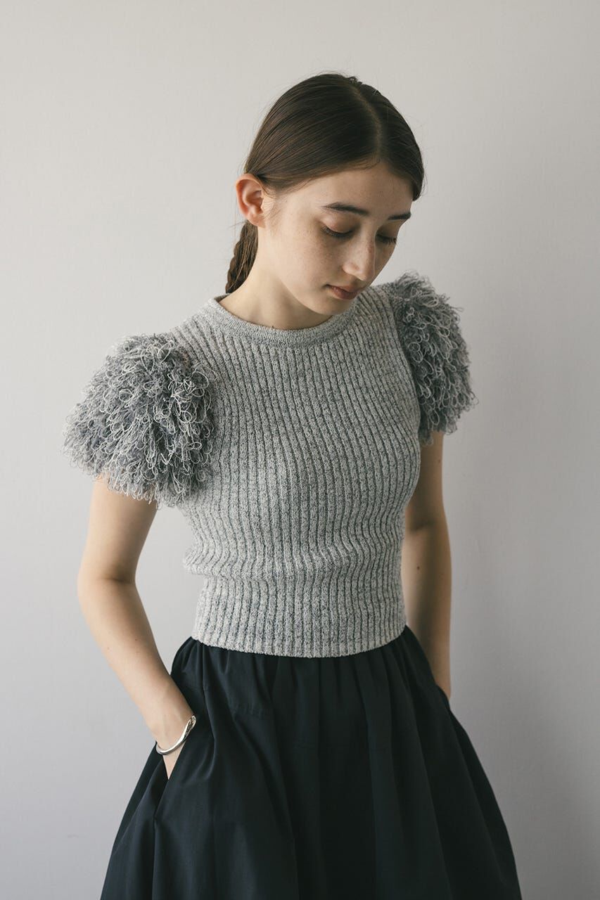 STYLEMIXER「フリンジスリーブニットトップ」|ニット・セーター|
