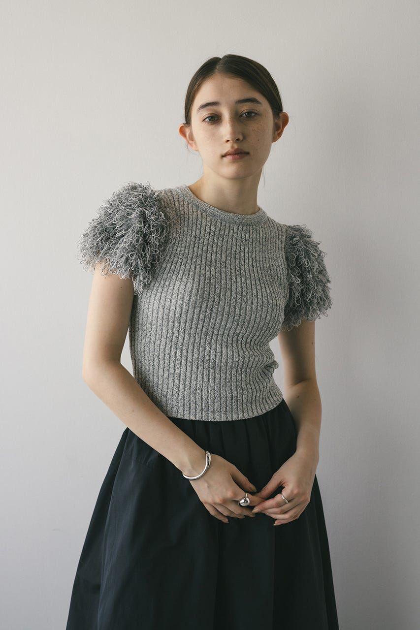 STYLEMIXER「フリンジスリーブニットトップ」|ニット・セーター|