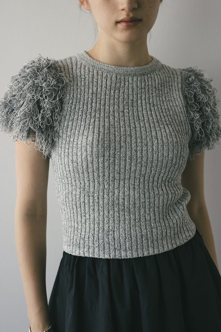 STYLEMIXER「フリンジスリーブニットトップ」|ニット・セーター|