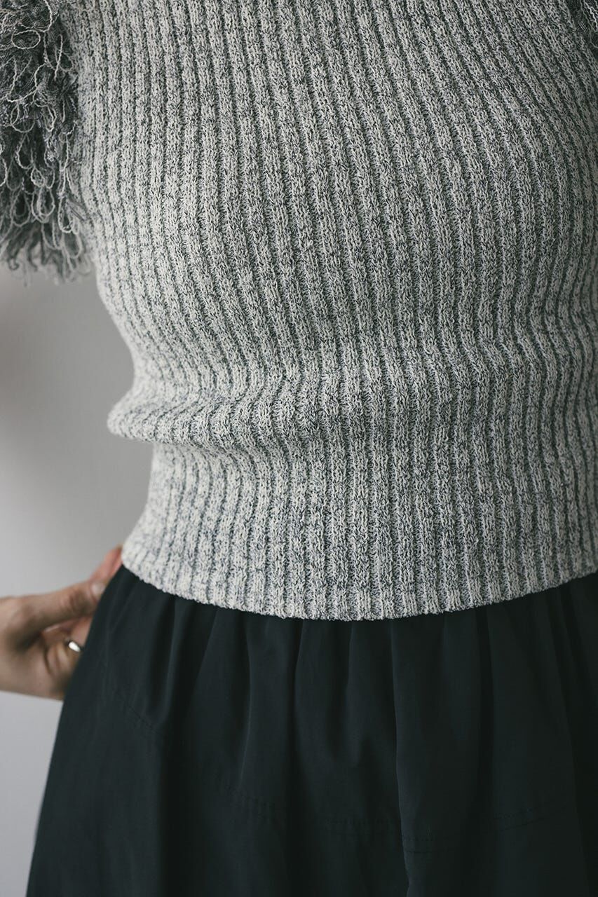 STYLEMIXER「フリンジスリーブニットトップ」|ニット・セーター|