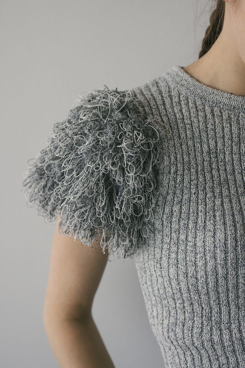 STYLEMIXER「フリンジスリーブニットトップ」|ニット・セーター|