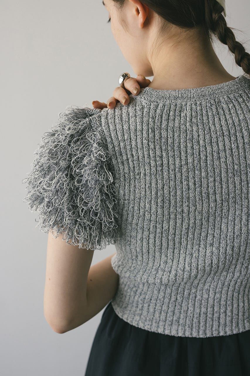 STYLEMIXER「フリンジスリーブニットトップ」|ニット・セーター|