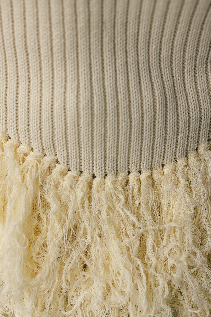 STYLEMIXER「チュールフリンジペプラムニット」|ニット・セーター|